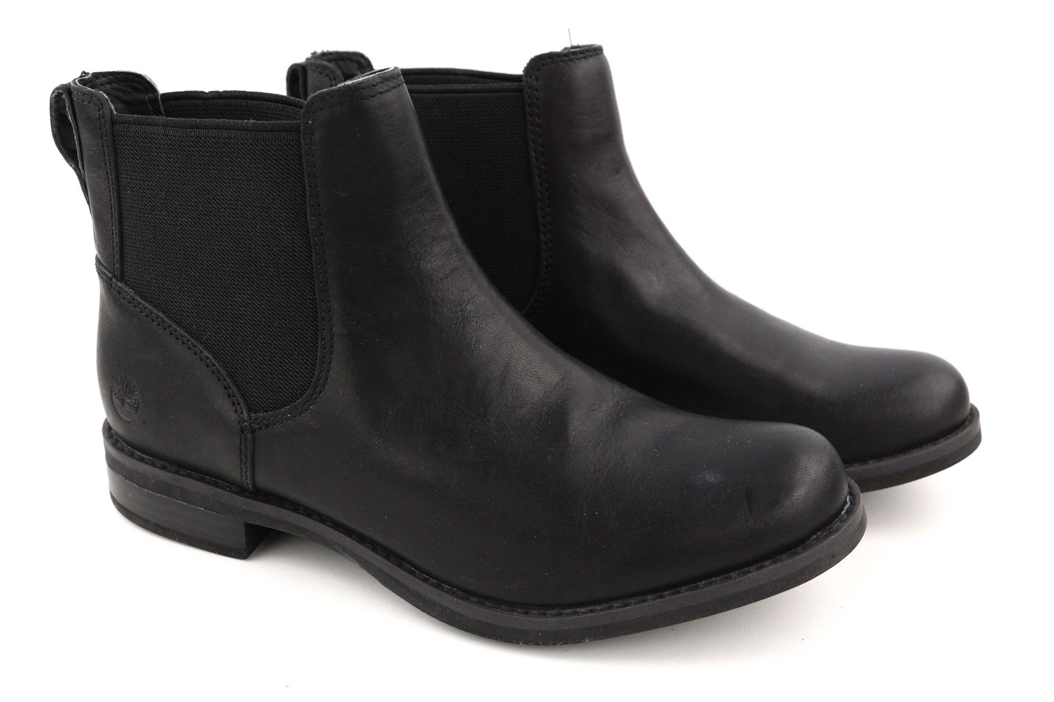 Timberland A1KHL UK5 Black Leather Chelsea 80979 Size US 5.5 / IT 35.5 - 1 Thumbnail