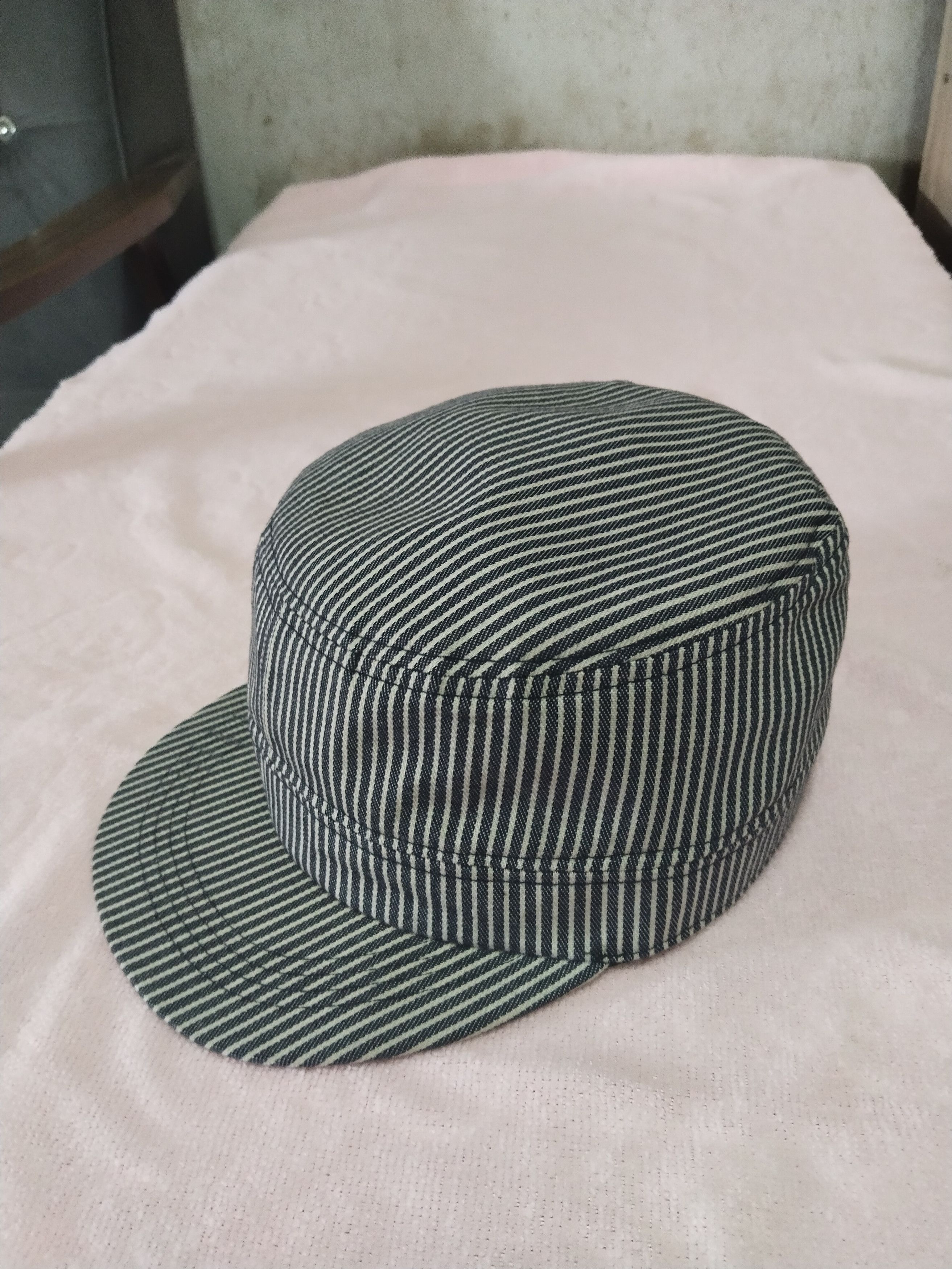 Japanese Brand VINTAGE CADET SRIPE YKK ADJUSTABLE JAPAN HAT Size ONE SIZE - 3 Thumbnail