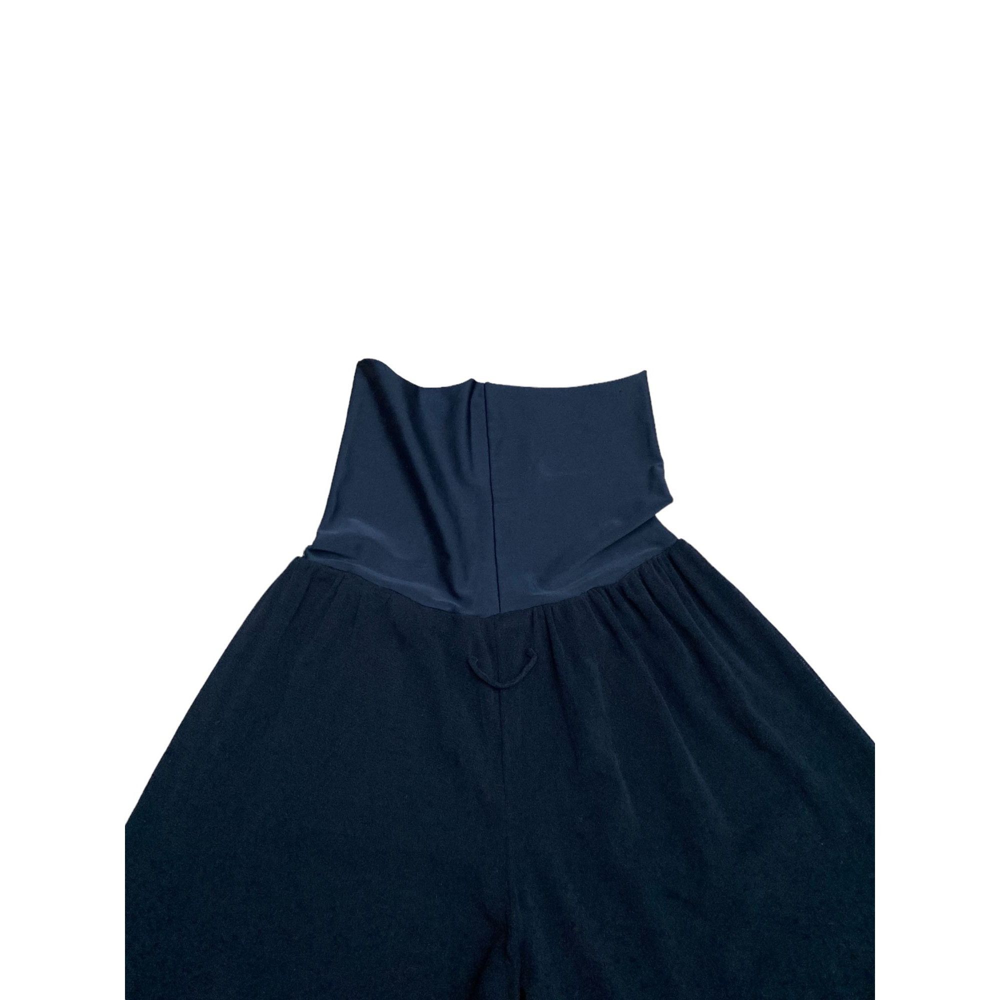 Vintage Black Wide Nylon Pants Siz