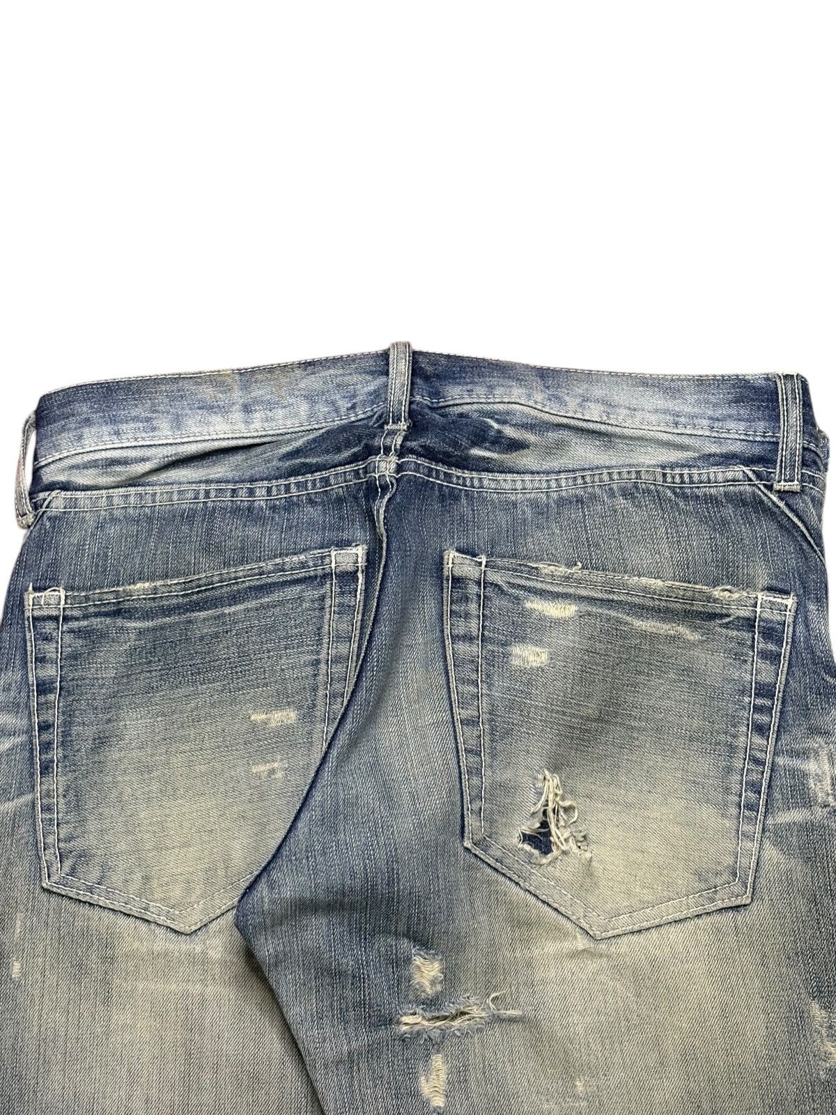 semanticdesign Vintage Semantic Design Patchwork Mud Wash Baggy Jeans Size US 32 / EU 48 - 9 Thumbnail