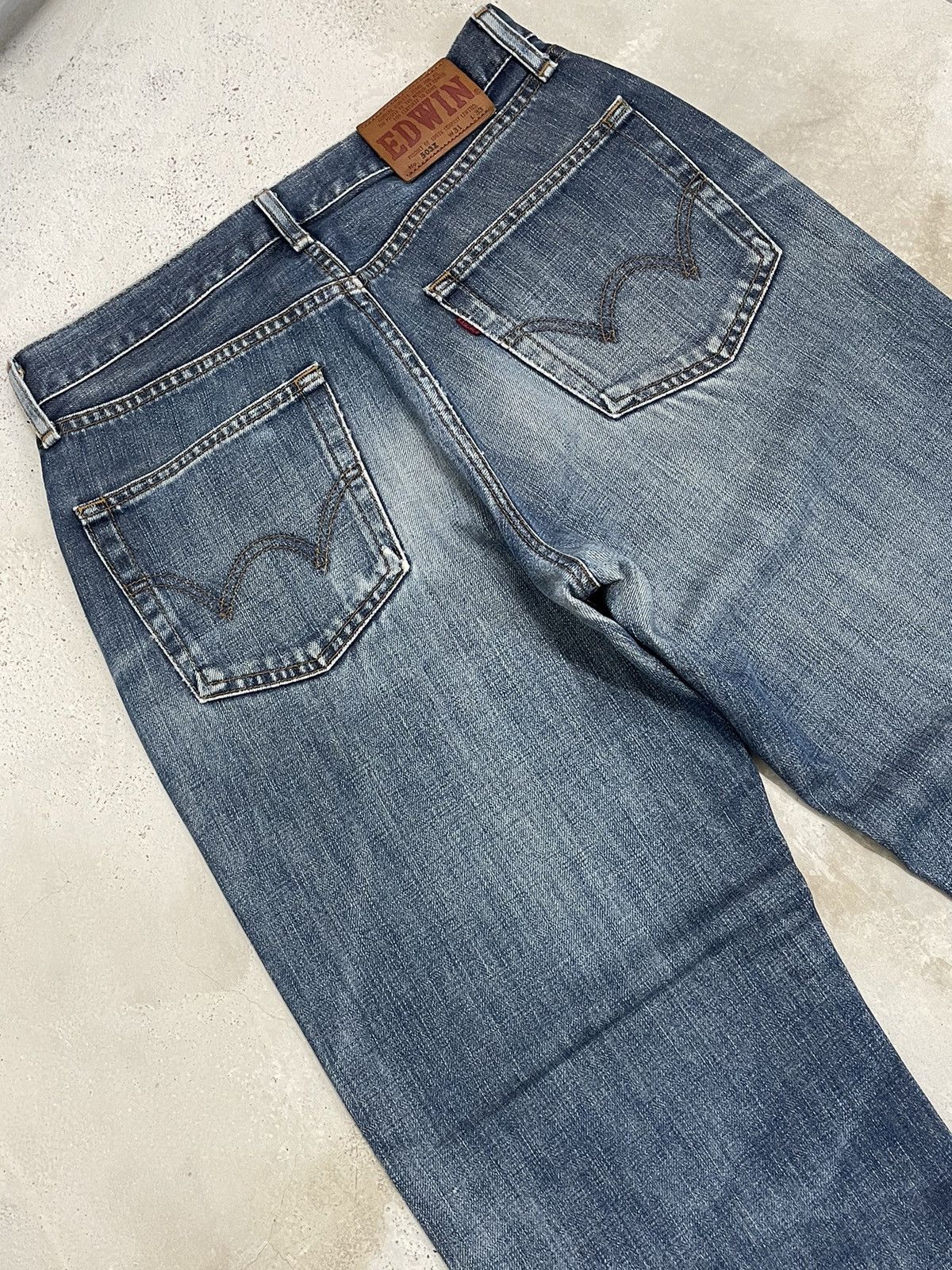Edwin Edwin 503Z Regular Wide Distressed Denim Pants (AB25) Size US 31 - 6 Thumbnail