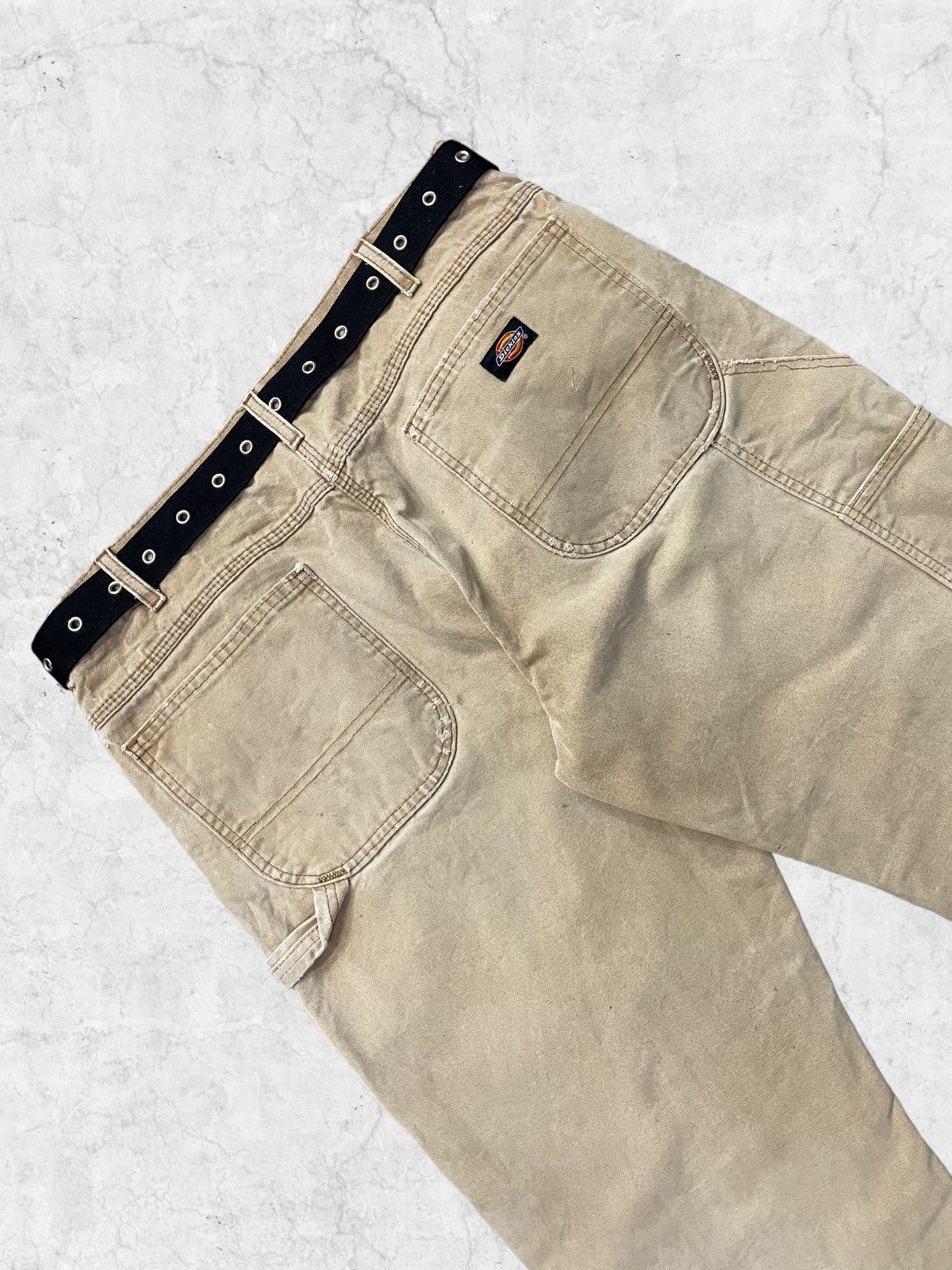 Dickies × Vintage Vintage Dickies Carpenters Distressed Flannel Lined Belted Size US 36 / EU 52 - 11 Thumbnail