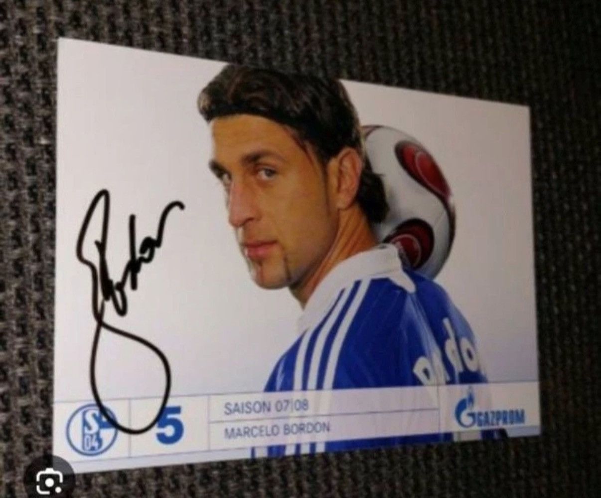 Adidas Adidas Schalke 2002 jersey signed by Rudi Assauer Marcelo B. Size US XXL / EU 58 / 5 - 11 Thumbnail