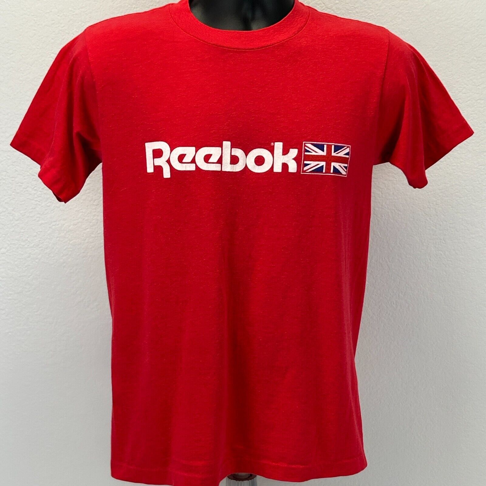 Reebok Vintage 80s Reebok Logo T Shirt Made In USA Red S Small Size US S / EU 44-46 / 1 - 2 Thumbnail