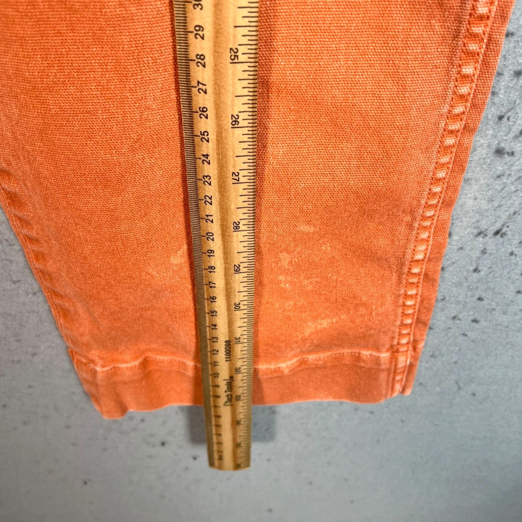 Madewell Madewell Jeans Adult Women 26 Orange High-Rise Straight-Leg Cotton Blend Size 26" / US 2 / IT 38 - 6 Thumbnail