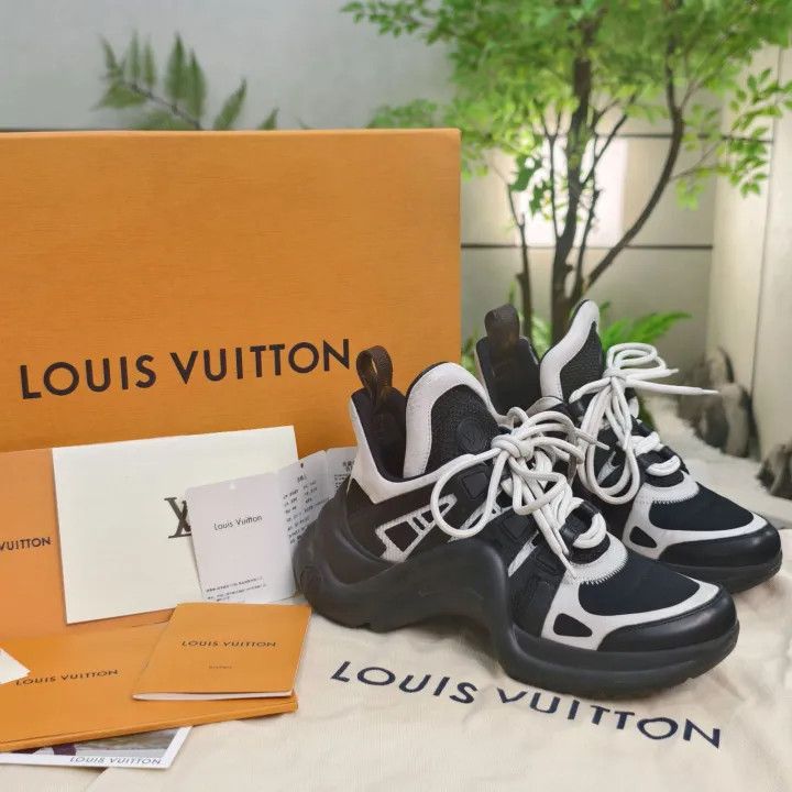 Louis Vuitton Louis Vuitton Archlight Black and White Sneakers 0079 Size US 6 / IT 36 - 1 Thumbnail