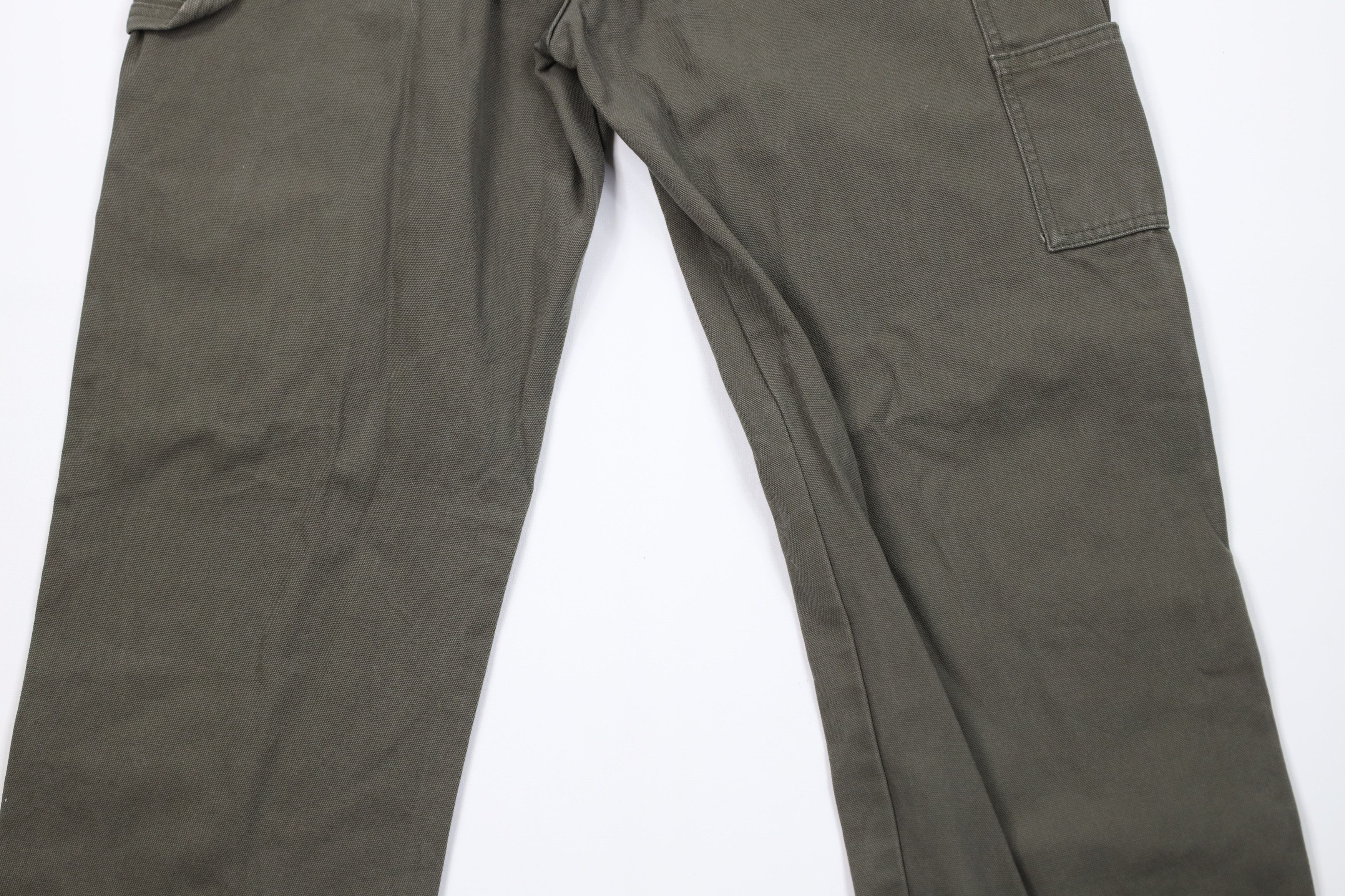 Dickies Vintage Y2K Dickies Wide Leg Dungaree Pants Green Cotton Size US 36 / EU 52 - 9 Thumbnail