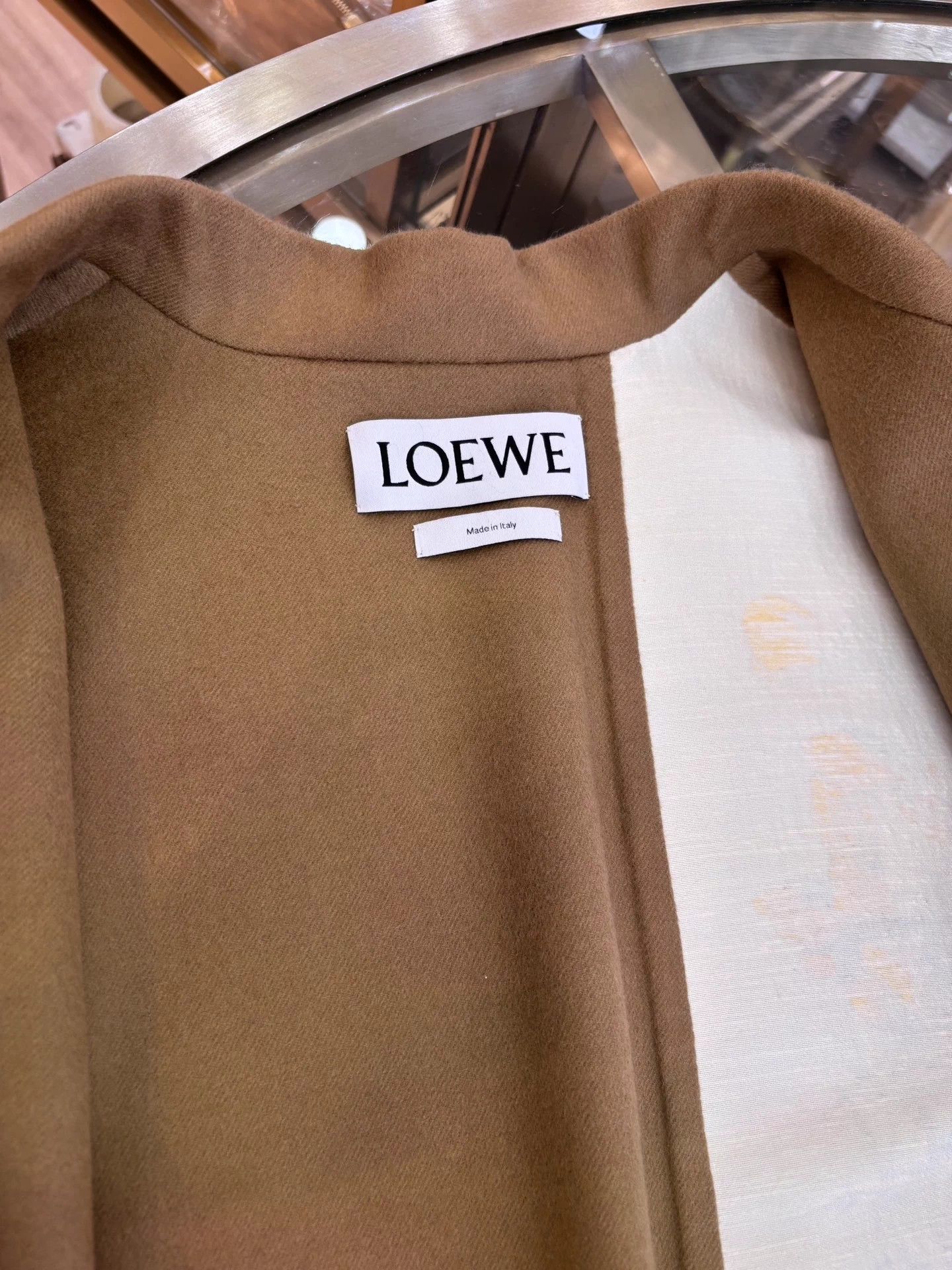 Loewe Loewe Khaki Floral Wool Coat 36 Size XS / US 0-2 / IT 36-38 - 9 Thumbnail