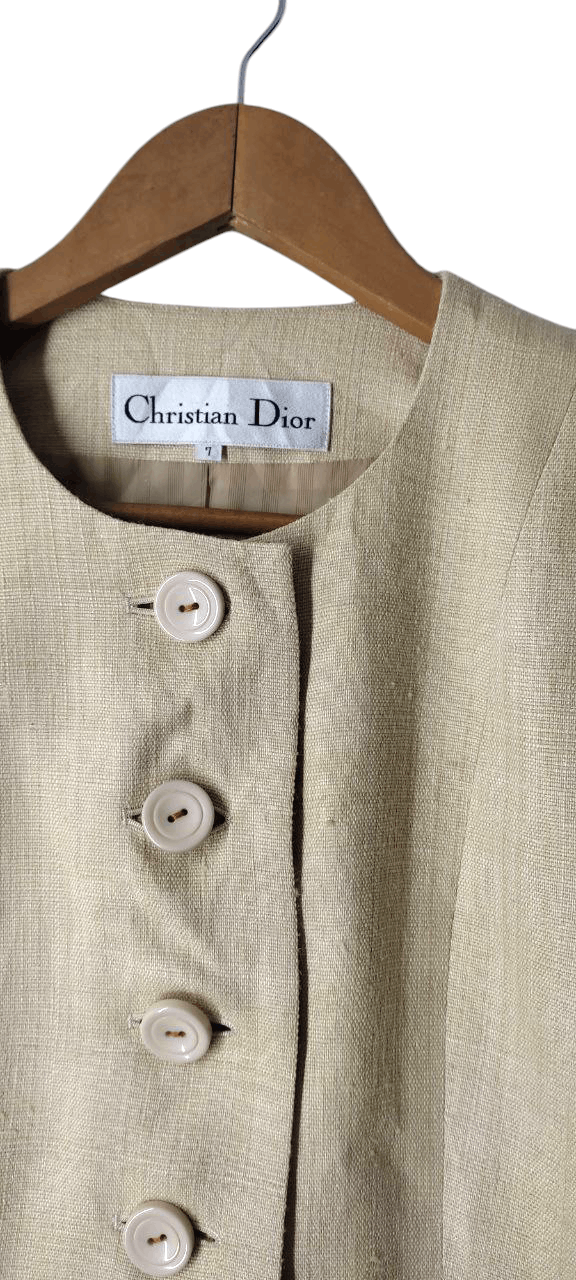 Christian Dior Monsieur CHRISTIAN DIOR WOMEN BUTTON UP DRESSES WOOL JACKET Size M / US 6-8 / IT 42-44 - 6 Thumbnail