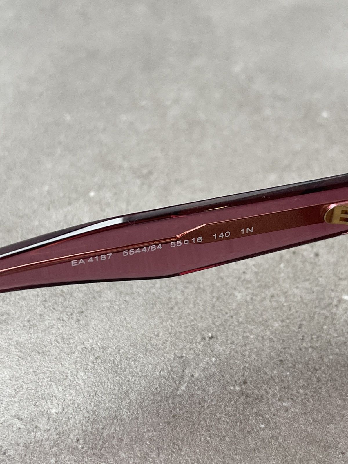 Emporio Armani !DS! Emporio Armani EA4187 5544/84 Cherry Pink Sunglasses Size ONE SIZE - 12 Thumbnail
