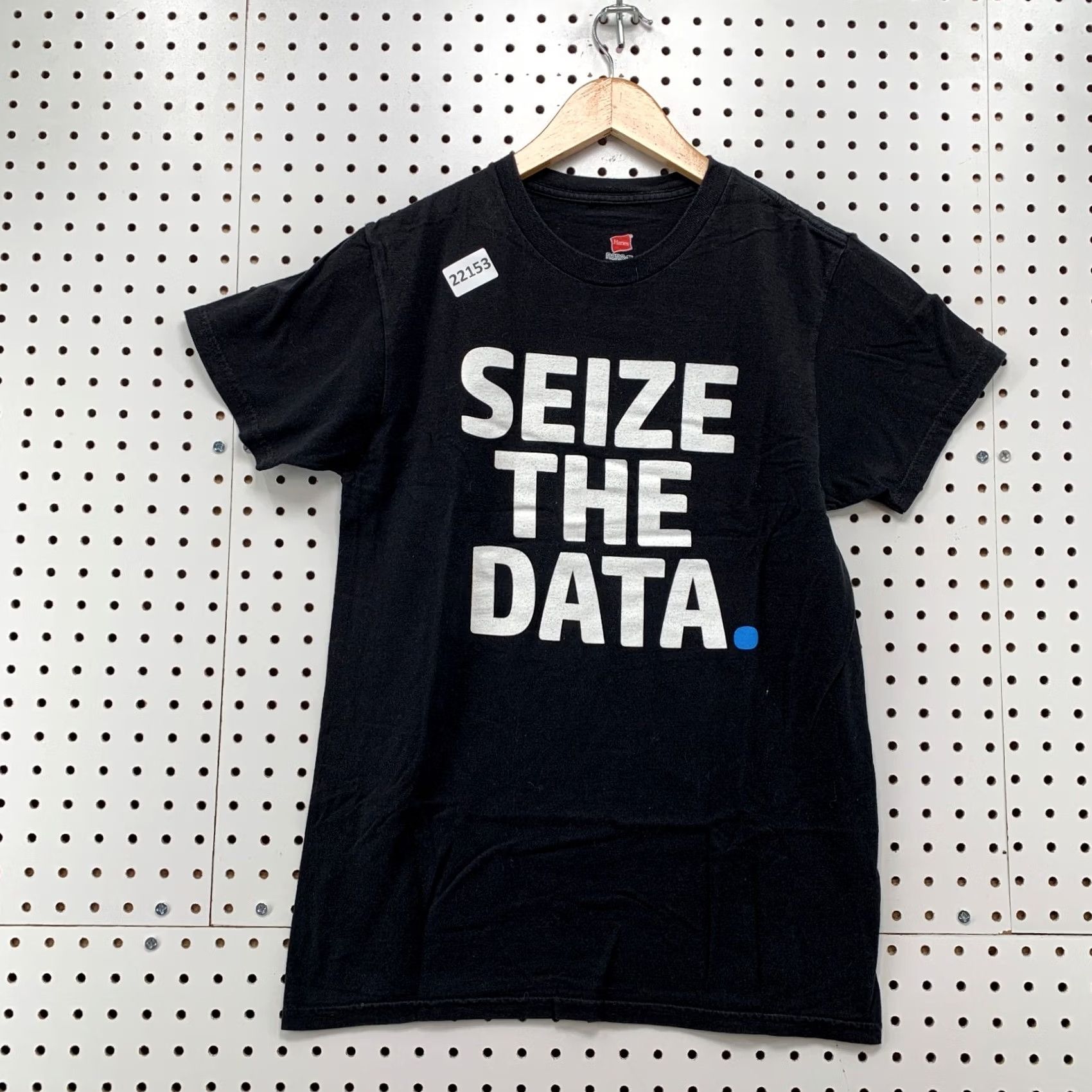 Hanes Seize The Data Shirt Black Mens Adult S Computer TEE Short Sleeve Size US S / EU 44-46 / 1 - 6 Thumbnail