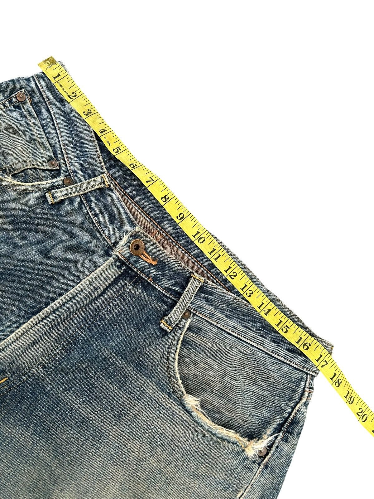 Kapital Vintage Edwin 505x Selvedge Distressed Denim Jeans Size US 34 / EU 50 - 18 Thumbnail