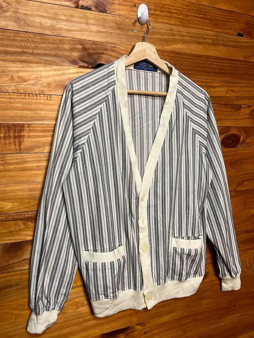Other Vintage 80s John Miller Stripe Holligan Cardigan Skapunk Size US M / EU 48-50 / 2 - 3 Thumbnail