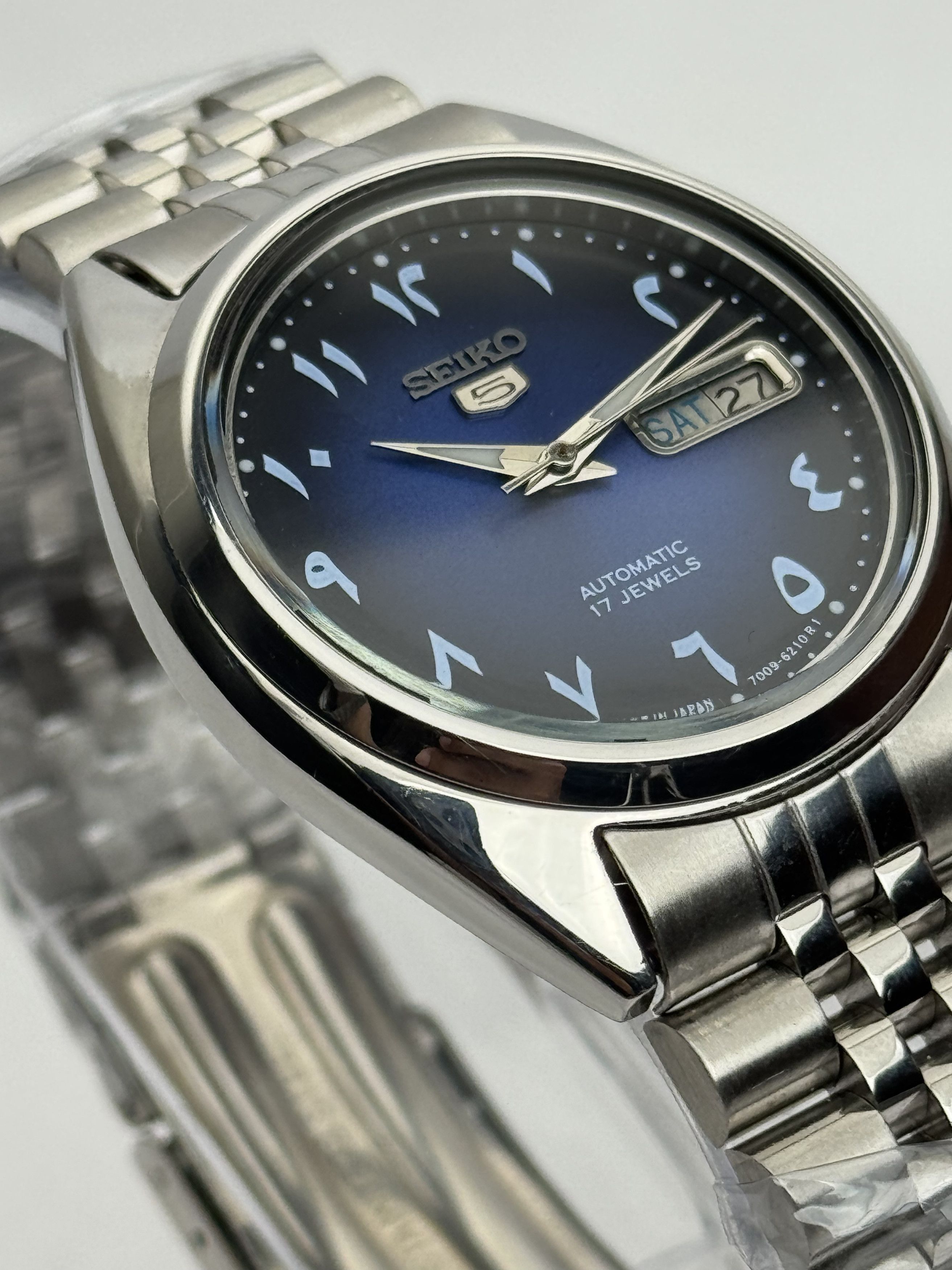 Seiko Seiko 5 Automatic Arabic Dial Wrist Watch Day/Date Japan Size 36 - 6 Thumbnail