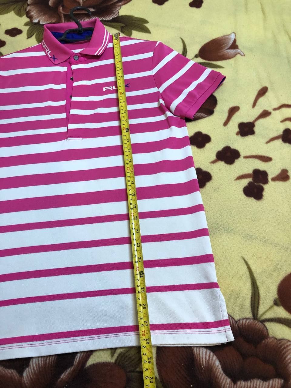 RLX Ralph Lauren RLX Ralph Lauren striped Short Sleeve Pink Shirt polo Size US M / EU 48-50 / 2 - 5 Thumbnail