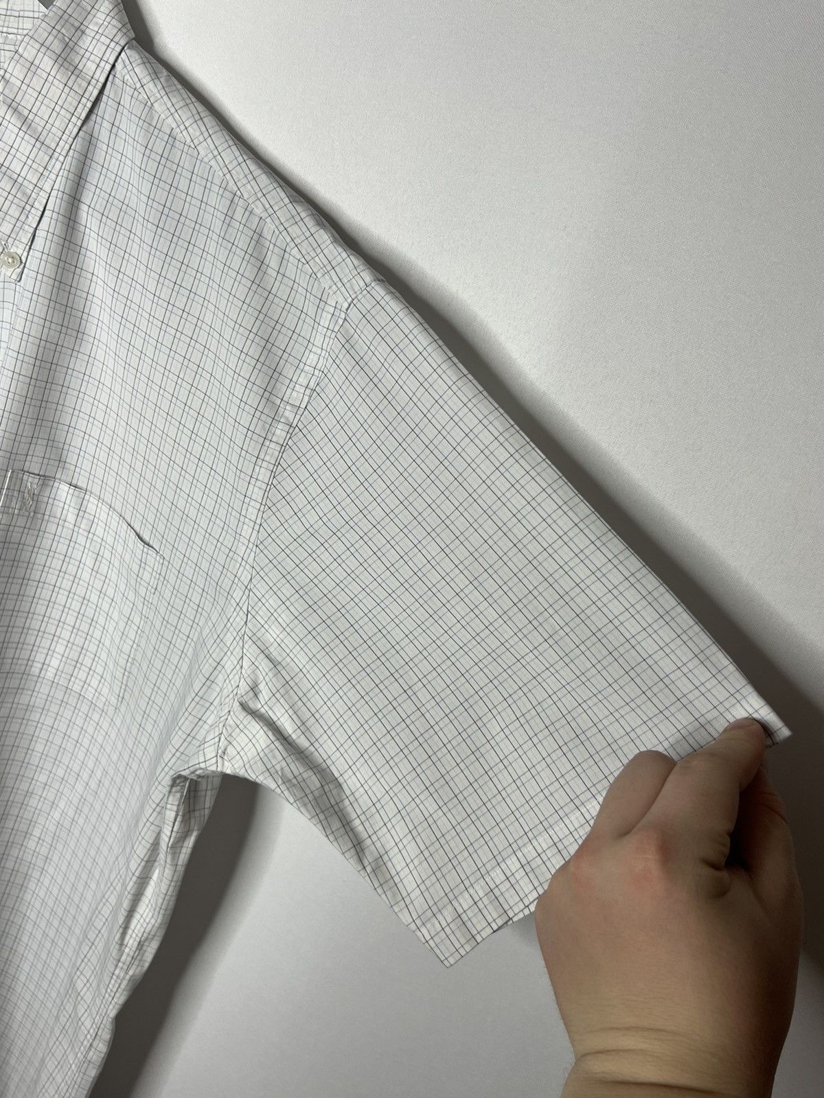 Yves Saint Laurent Vintage Yves Saint Laurent Shirt Short Sleeve Tee Plaid Size US XL / EU 56 / 4 - 8 Thumbnail