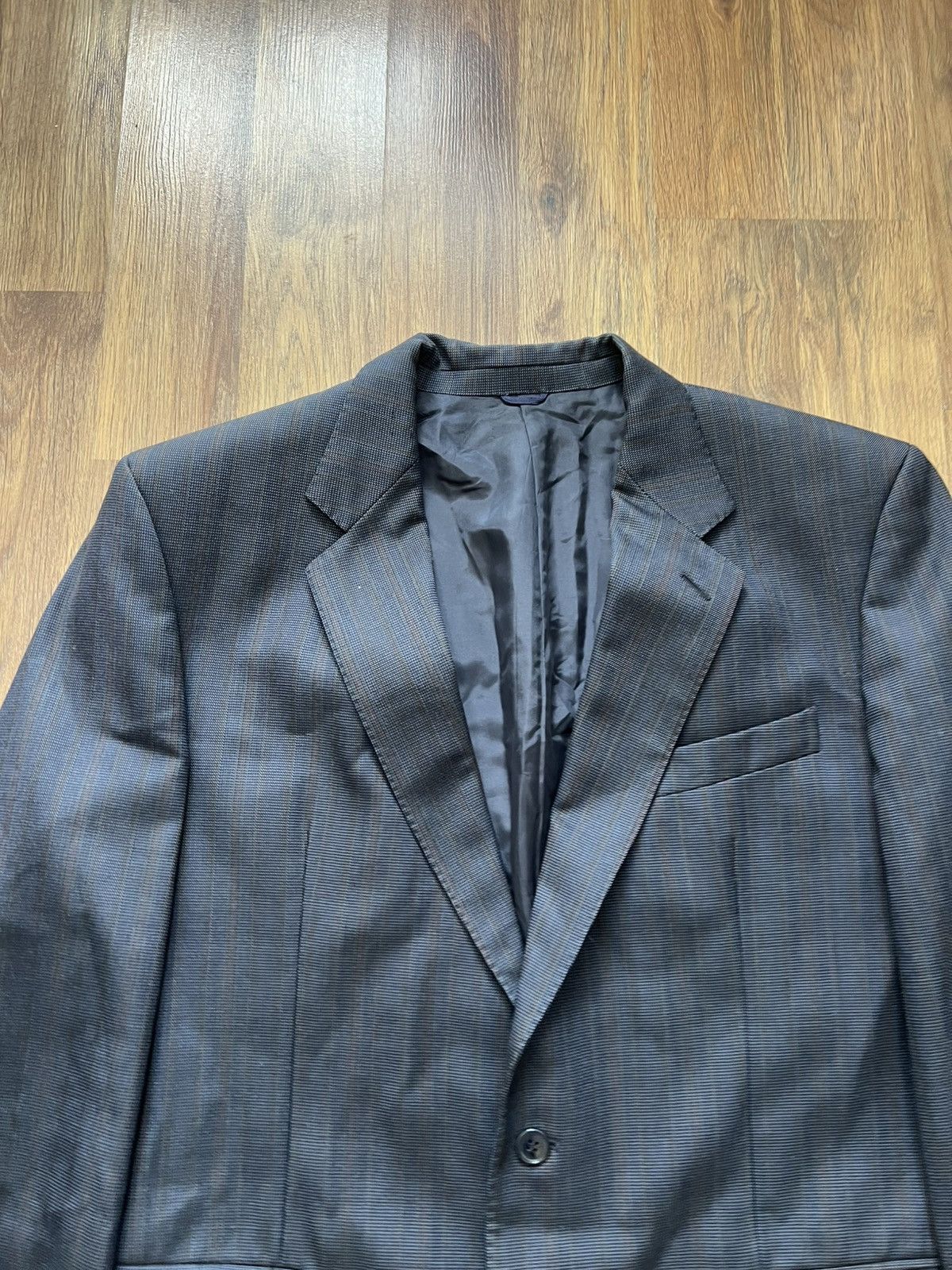Ermenegildo Zegna Ermenegildo Zegna Pinstripe Wool Suit Blazer Size 50R - 4 Thumbnail