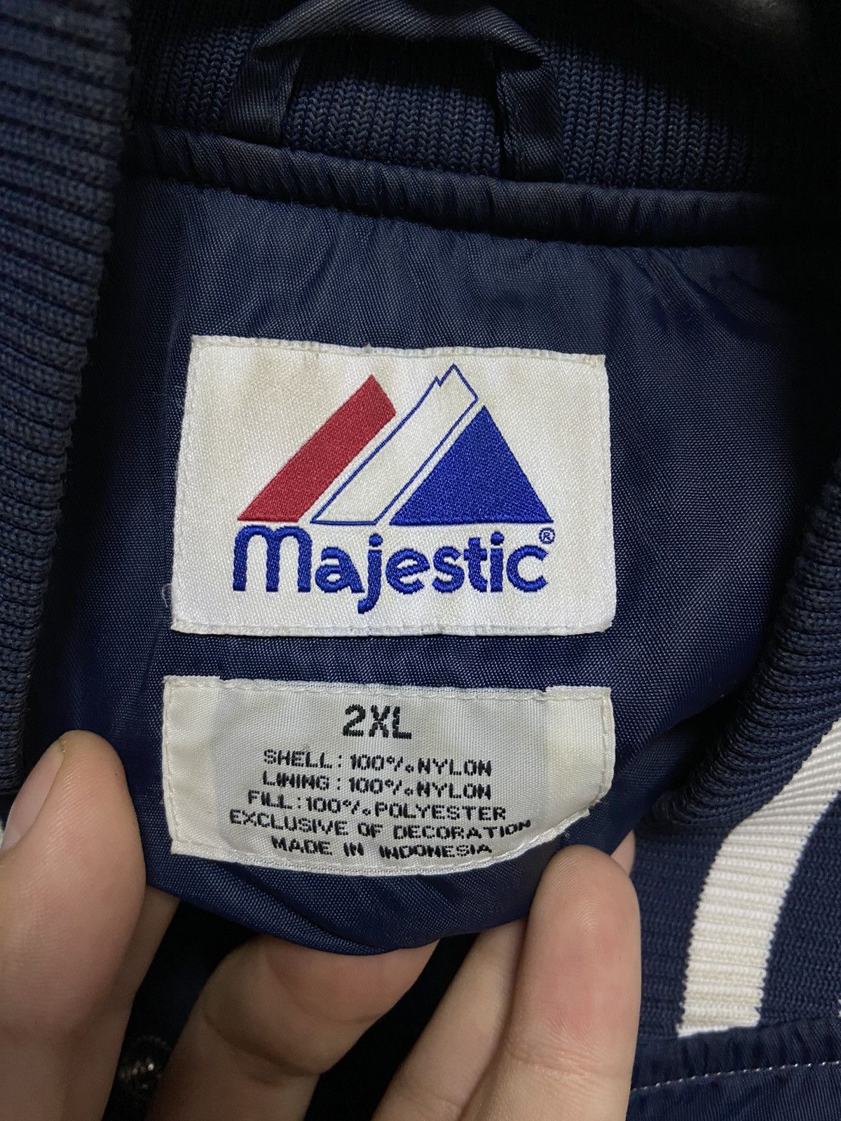 New York Yankees × Vintage New York Yankees Bomber Jacket Vintage Big Logo Baseball Size US XXL / EU 58 / 5 - 6 Thumbnail