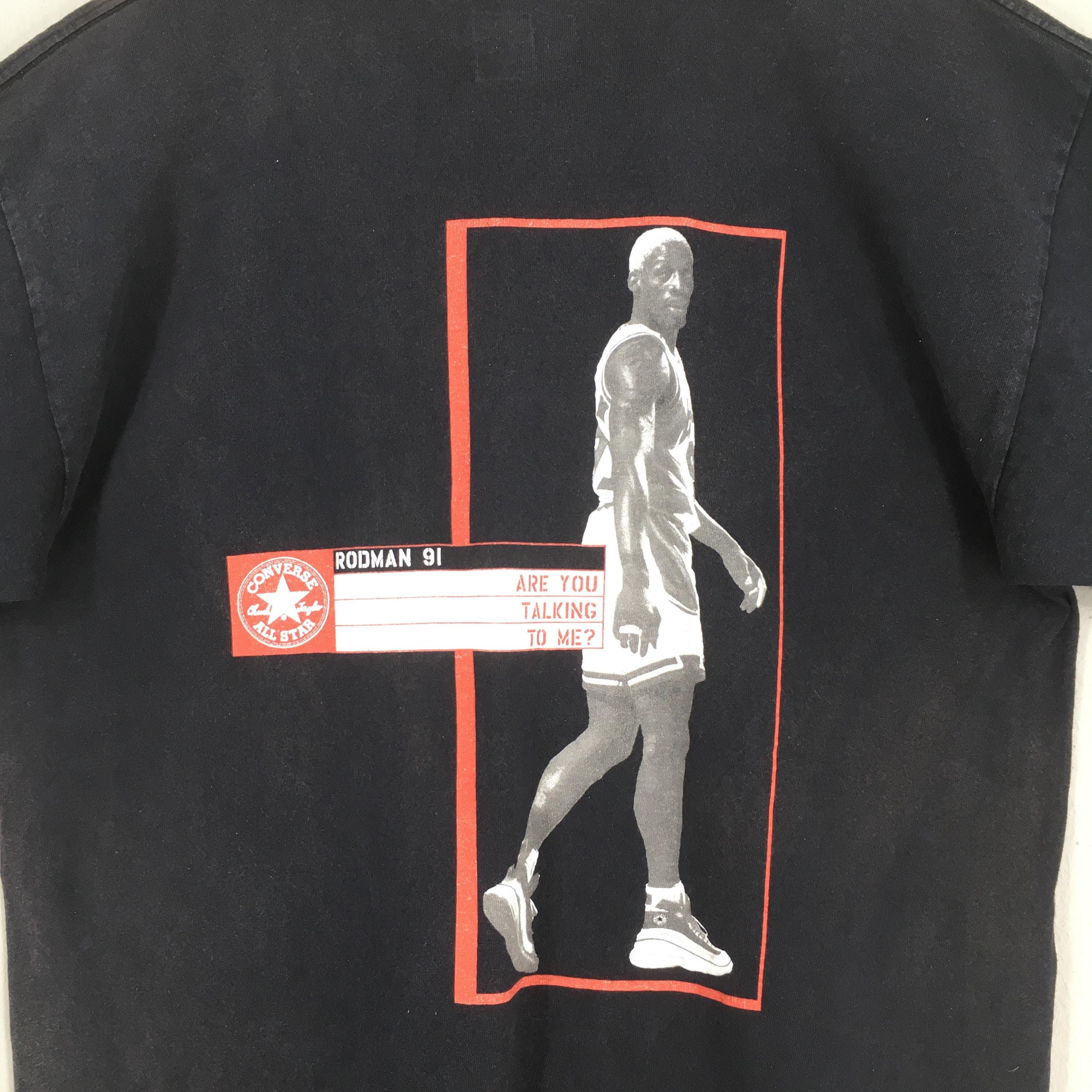 Converse Vintage Converse Dennis Rodman 91 Black T shirt Large Size US L / EU 52-54 / 3 - 2 Thumbnail