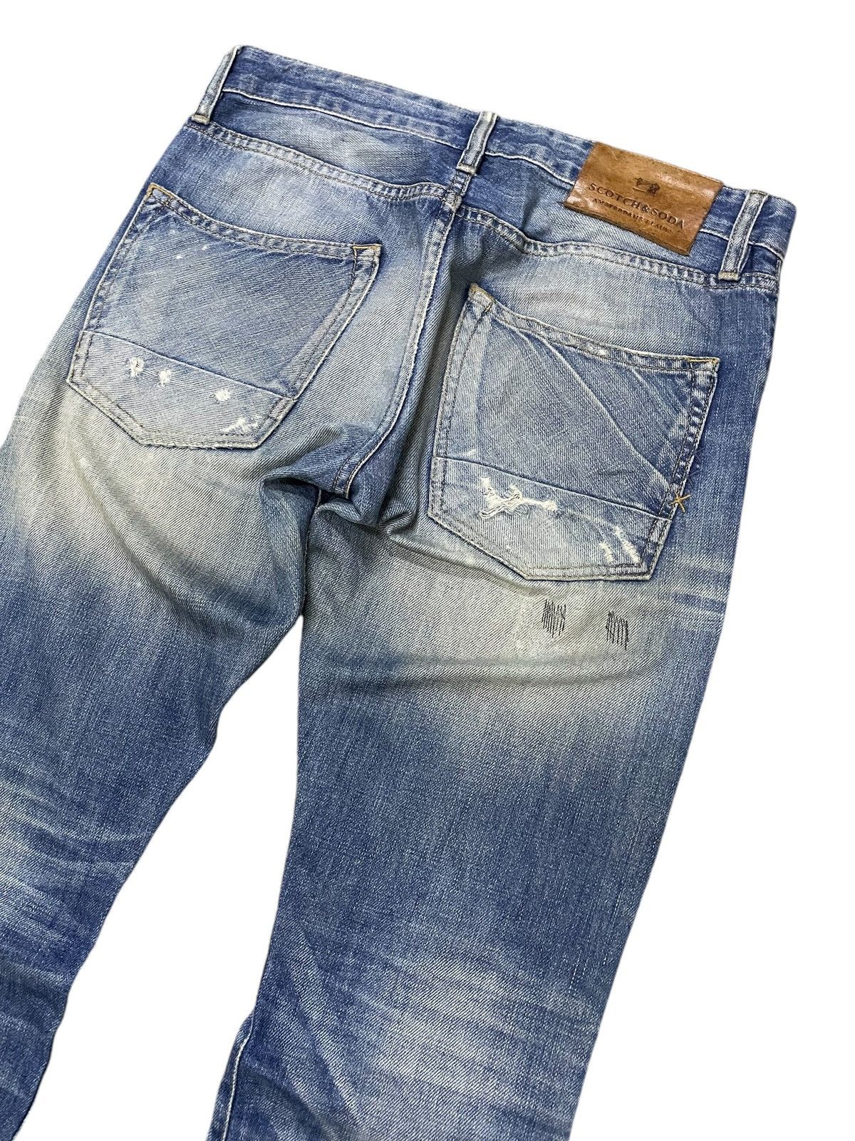 Hysteric Glamour × Scotch & Soda Scotch & Soda Distressed Repaired Heavy Stitched Jeans Size US 30 / EU 46 - 13 Thumbnail