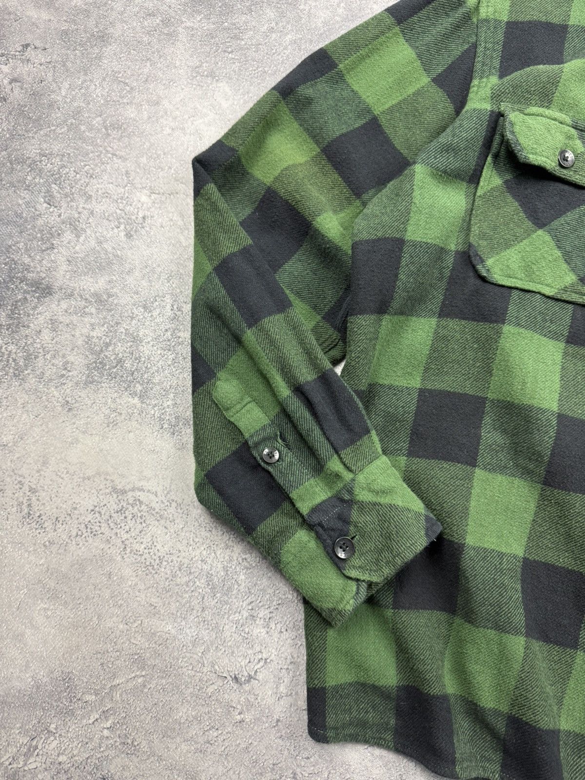 Dickies Vintage Dickies Flannel Shirt Green Checkered Button Up Y2K Size US XL / EU 56 / 4 - 11 Thumbnail