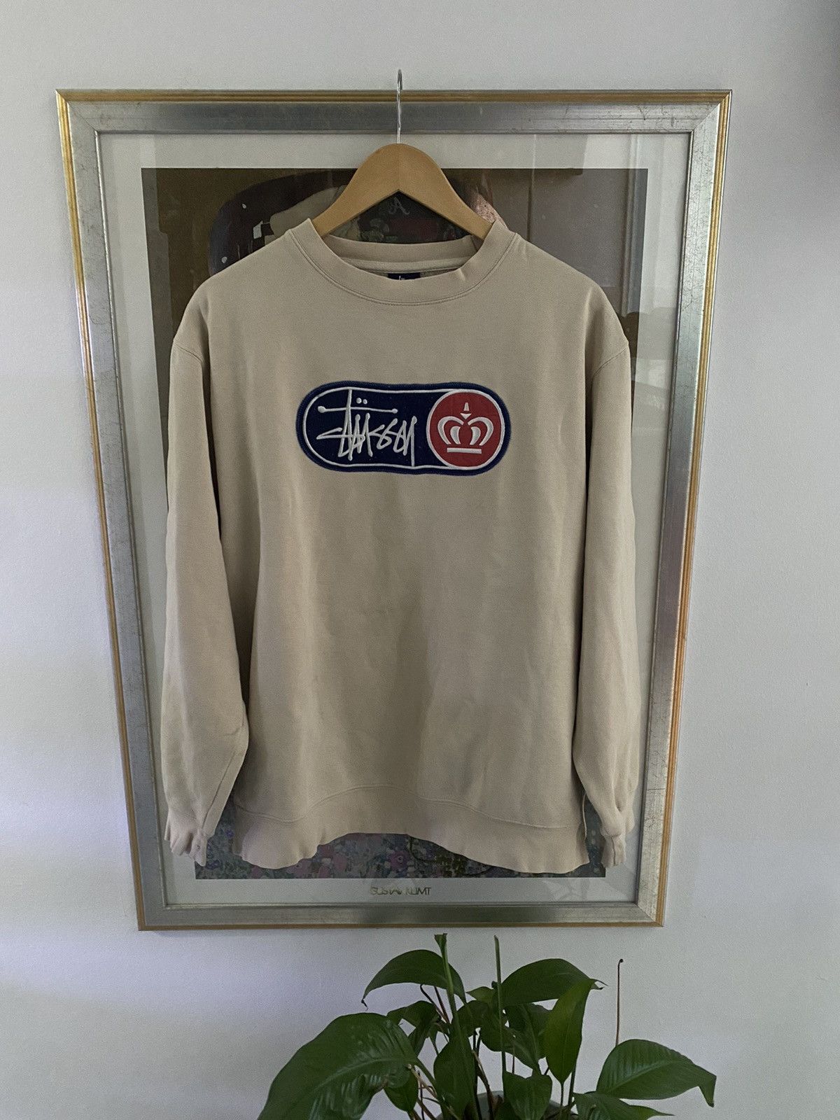 image of Stussy Sweatshirt 90's in Beige, Men's (Size Large)
