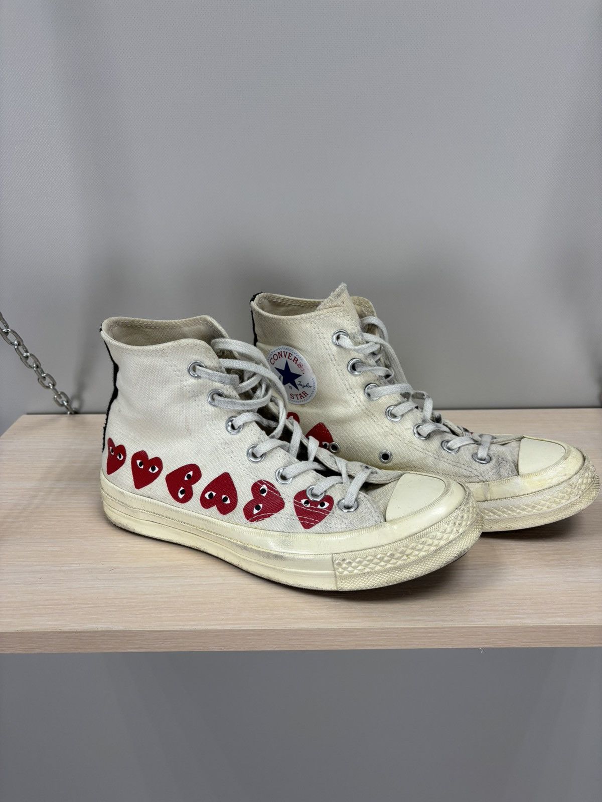 Comme des Garcons × Converse Womens sneakers Converse Play Comme des Garcons Size 37.5 Size US 7 / IT 37 - 4 Thumbnail