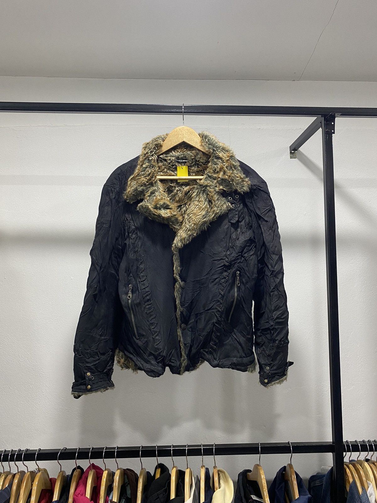Vintage Nylaus Punk Grunge Suede Leather Jacket Native LGB Hysteric Size US L / EU 52-54 / 3 - 1 Thumbnail