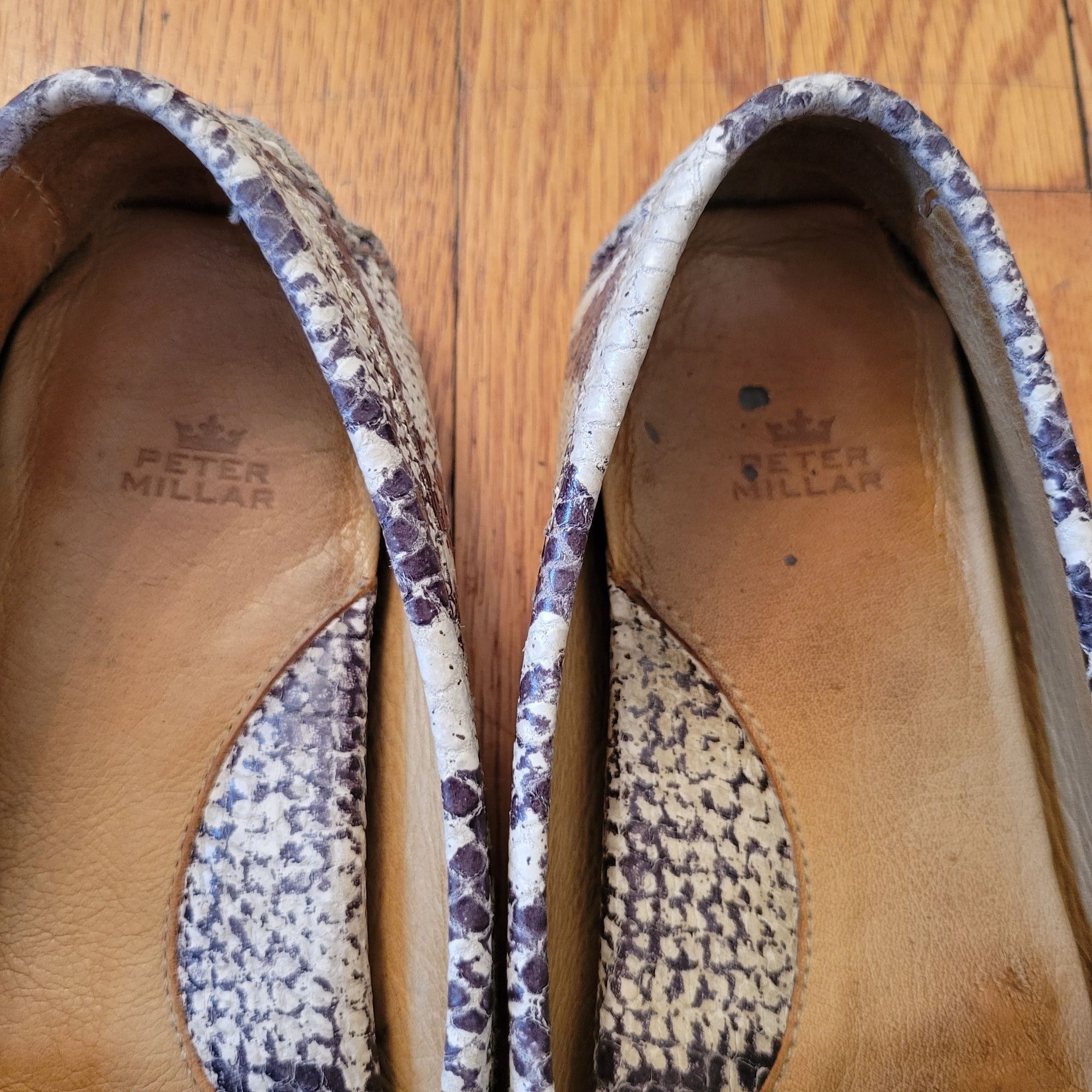 Peter Millar Peter Millar Snakeprint Moccasin Loafers 6M Leather Casual S Size US 6 / IT 36 - 6 Thumbnail
