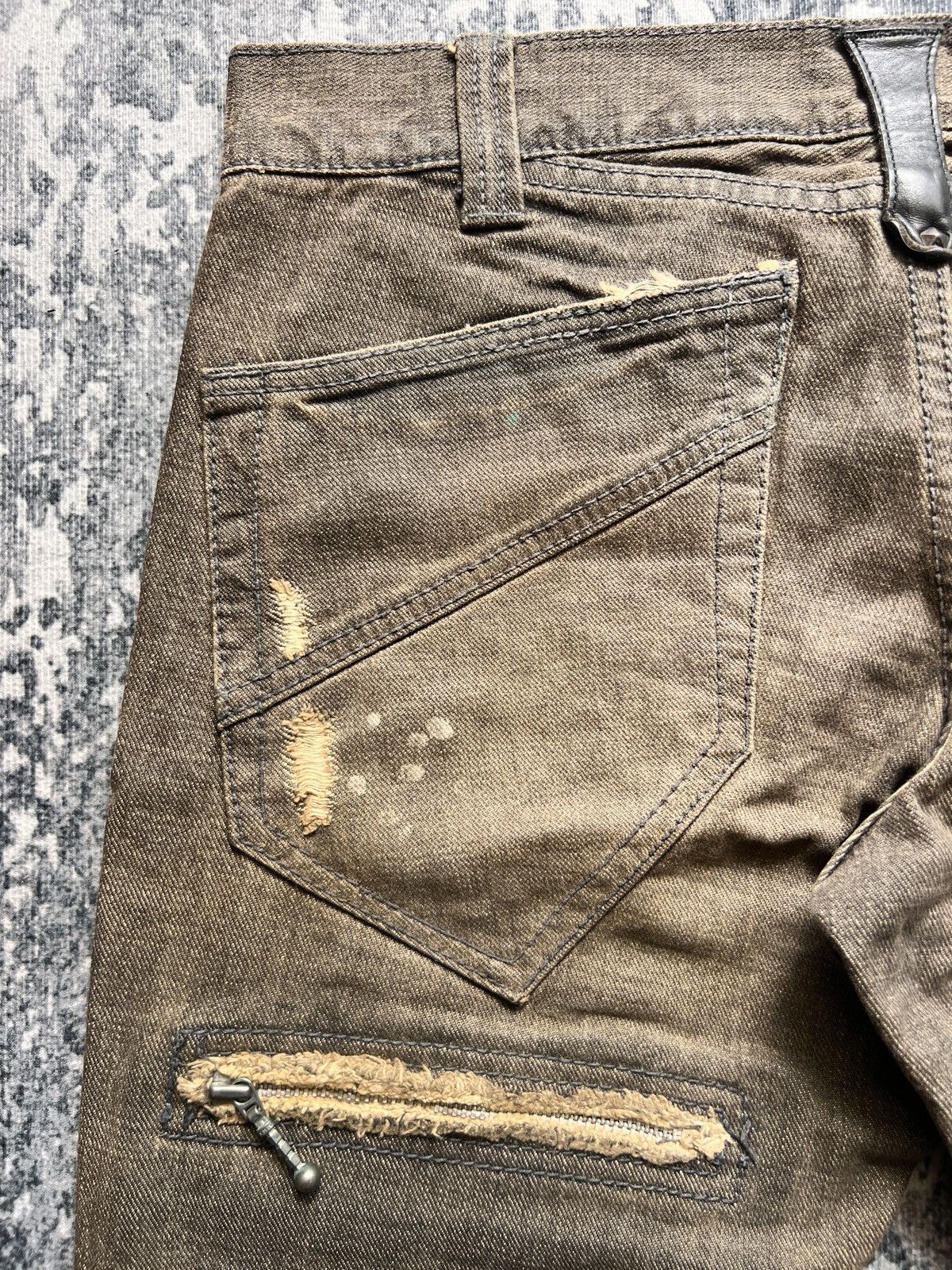 Boycott Boycott Destroyed Tappered Denim Jeans Size US 34 / EU 50 - 9 Thumbnail