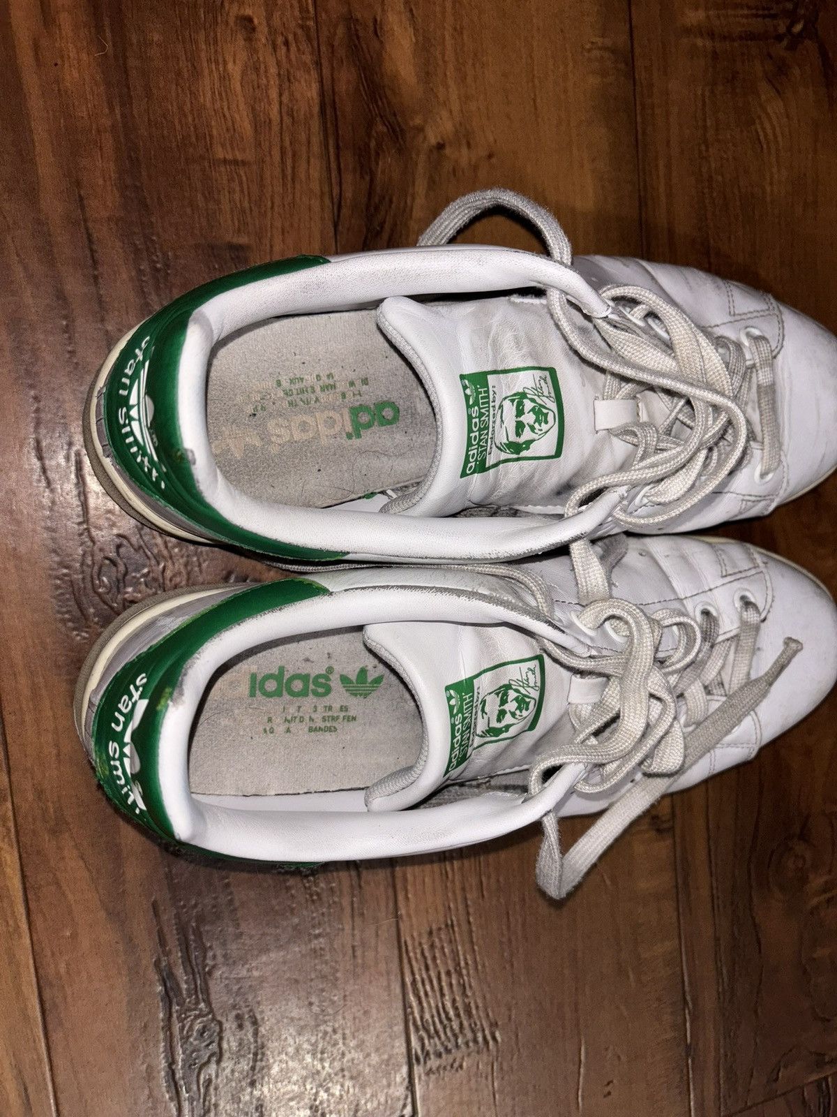 Adidas Adidas White Stan Smiths Leather Men’s Shoes Size 10.5 Used Size US 10.5 / EU 43-44 - 5 Thumbnail
