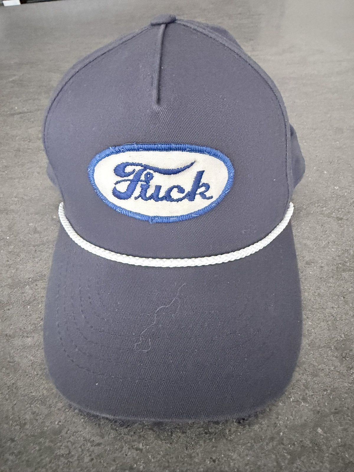 Other Vintage 90’s Patch on New Navy Blue Snapback Cap Size ONE SIZE - 4 Thumbnail