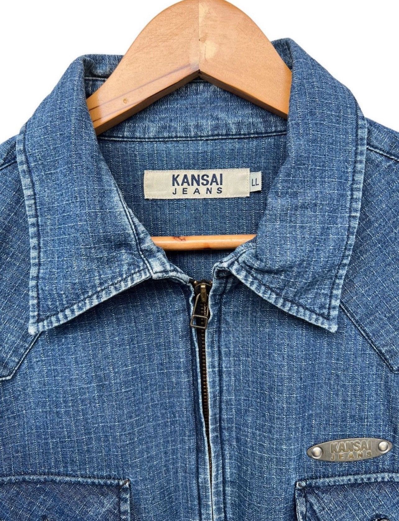 Kansai Yamamoto Kansai Yamamoto Japan Designer Denim Jacket Size US L / EU 52-54 / 3 - 6 Thumbnail