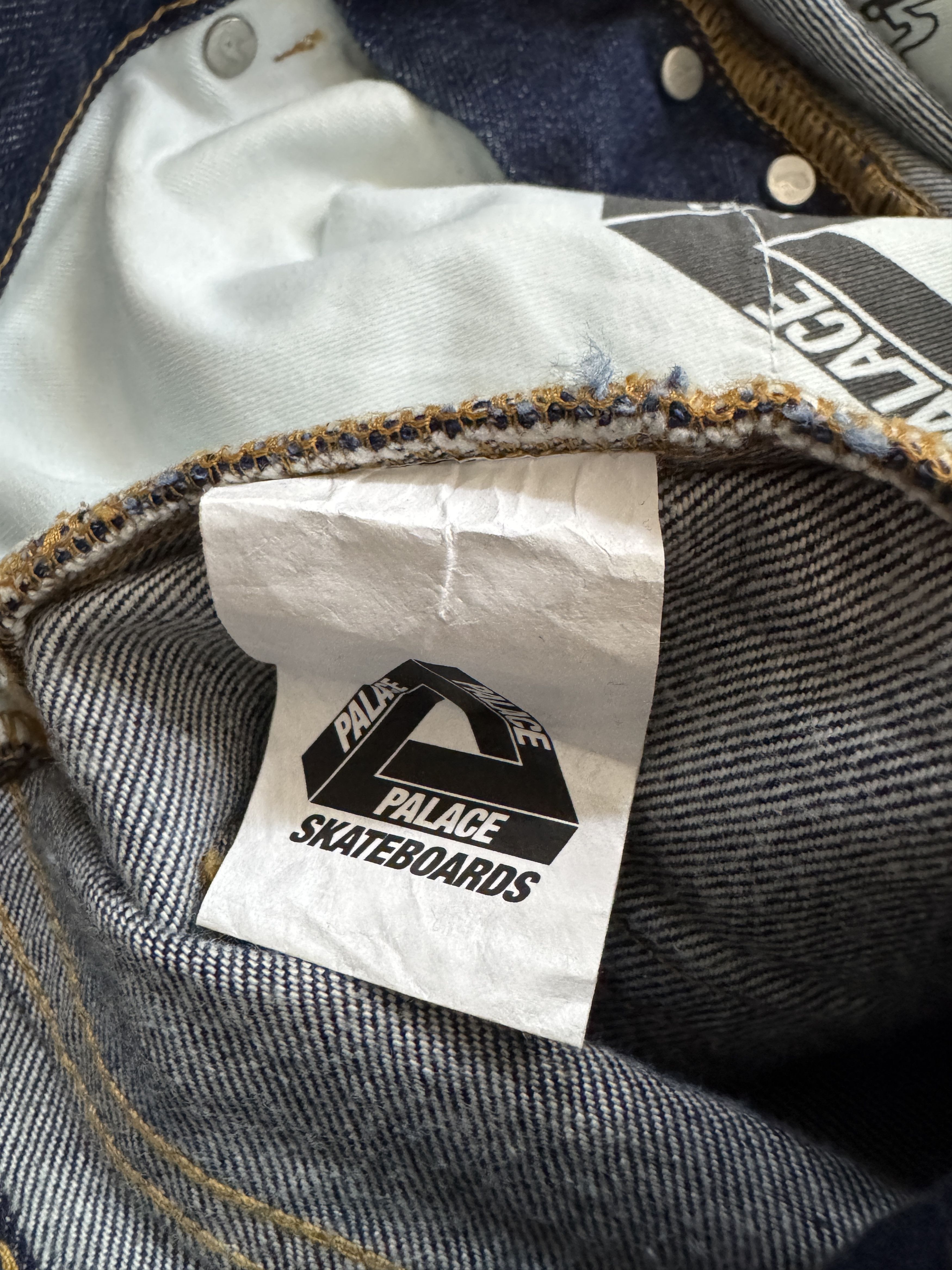 Palace Palace Straight Denim Dark Indigo Blue Size US 30 / EU 46 - 11 Thumbnail