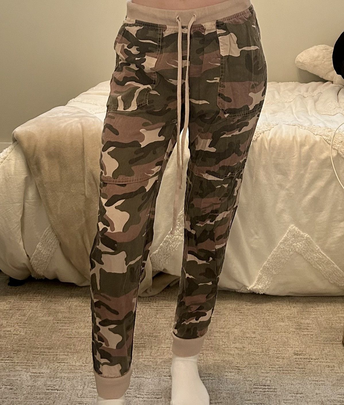 Hard Tail Hard Tail pink camo jogger pants Size 26" / US 2 / IT 38 - 1 Thumbnail