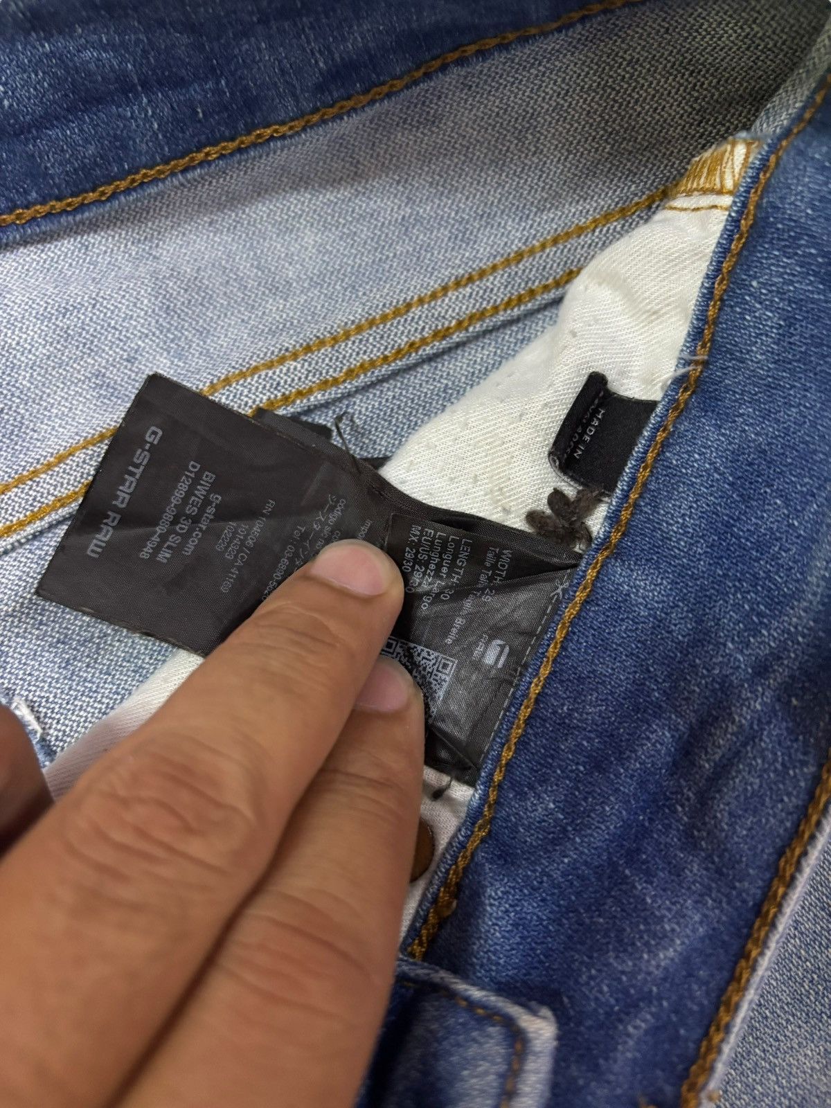 G-Star Vtg Y2k G Raw by G-Star 3D Slim Jeans Size US 30 / EU 46 - 6 Thumbnail