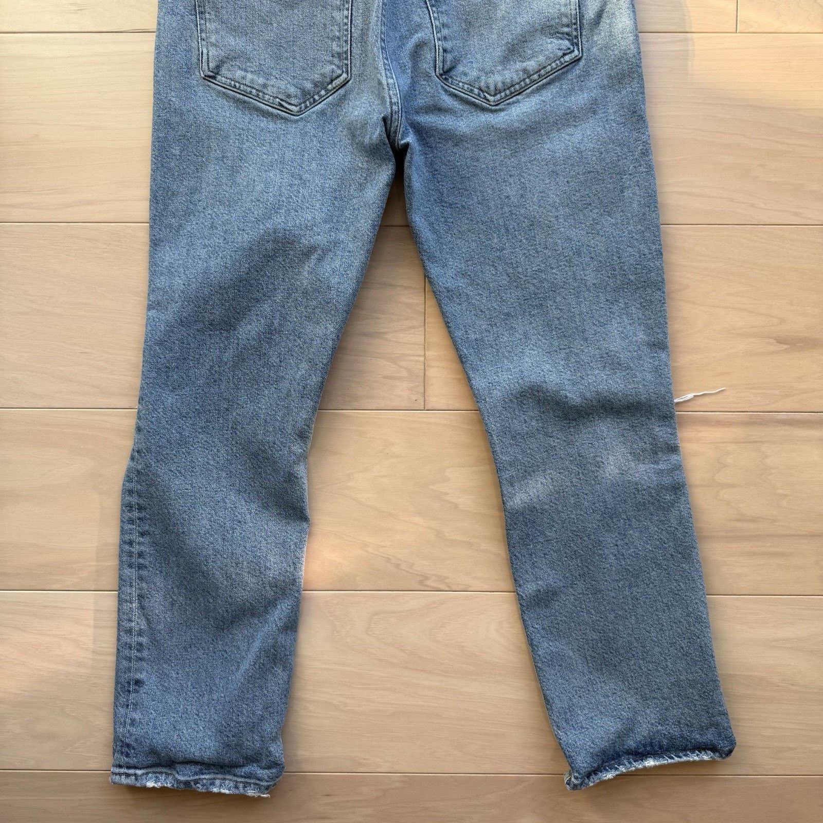 Agolde Agolde Riley Crop Jeans Women's 29 Blue High Rise Glam Size 29" - 8 Thumbnail