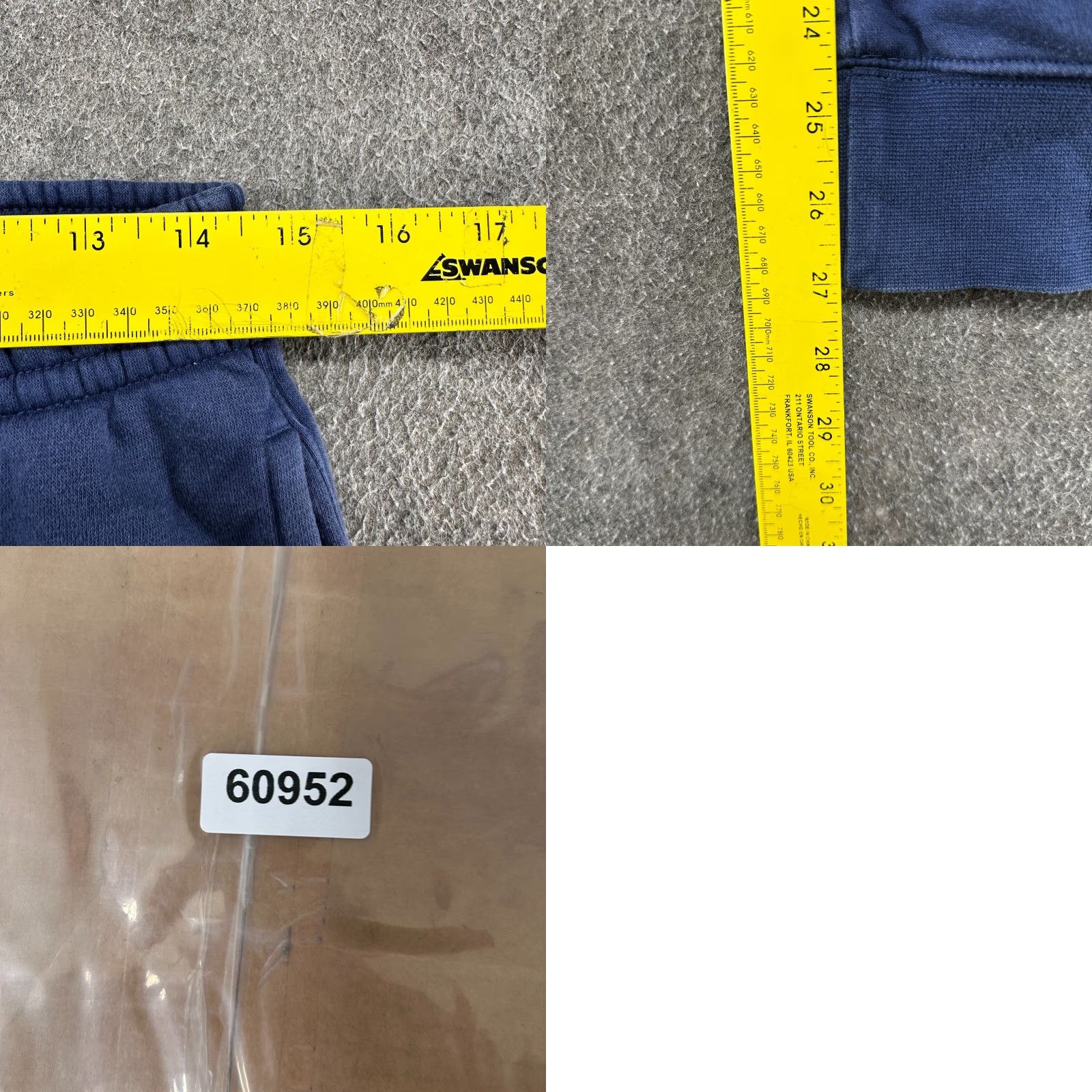 Nike Nike Pants Mens M Blue Navy Jogger Sweat Fleece Swoosh Drawstring Cotton Blend Size US 31 - 8 Thumbnail