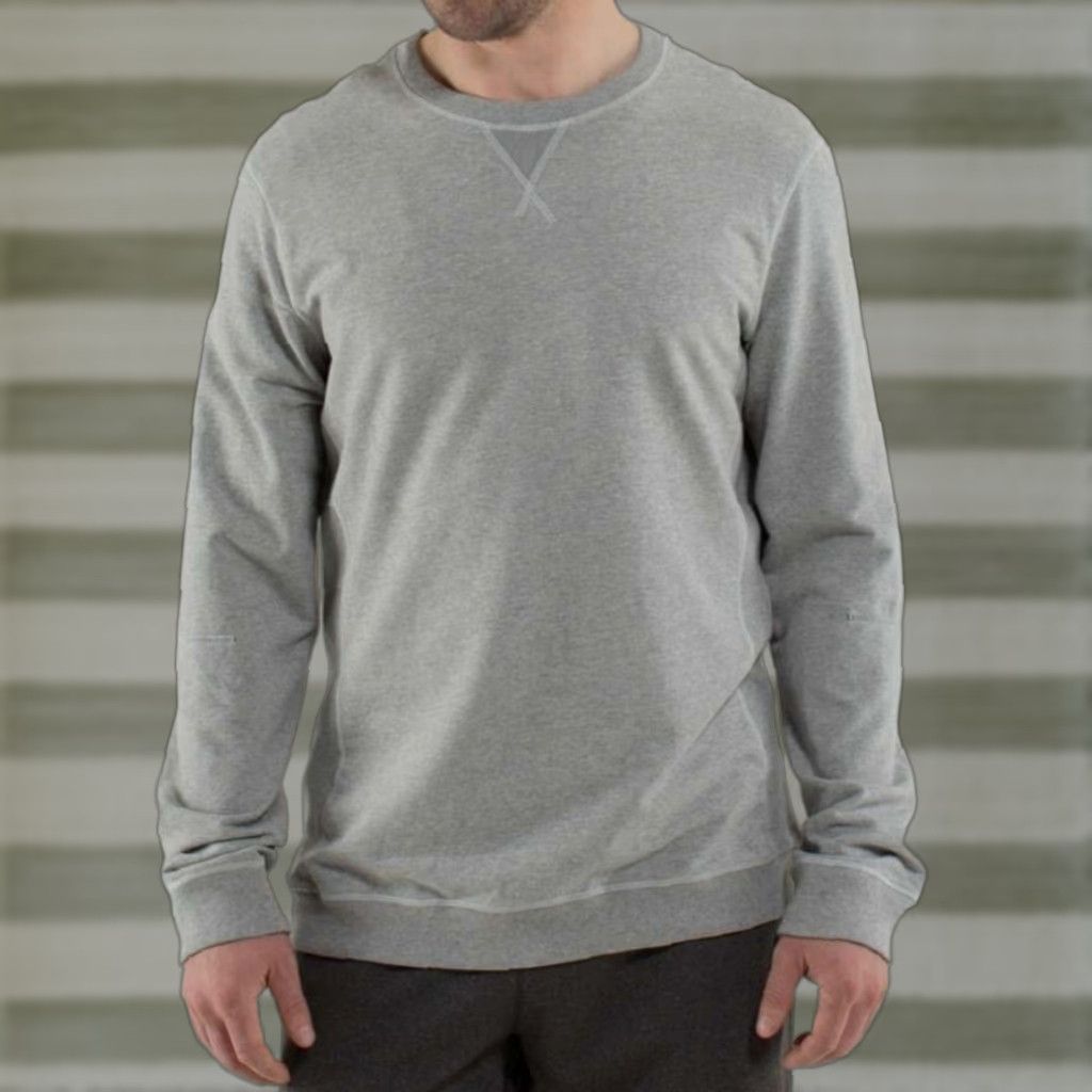 Lululemon Lululemon Men’s All Town Crew Long Sleeve Sweatshirt Size L Gray Athletic Regular Size US L / EU 52-54 / 3 - 1 Thumbnail