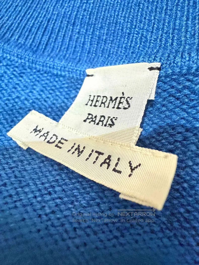 Hermes Hermes Blue cashmere sleeveless vest Size XS / US 0-2 / IT 36-38 - 4 Thumbnail
