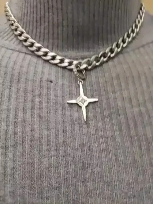 Jewelry Cross Streetwear Necklace Chain Size ONE SIZE - 4 Thumbnail