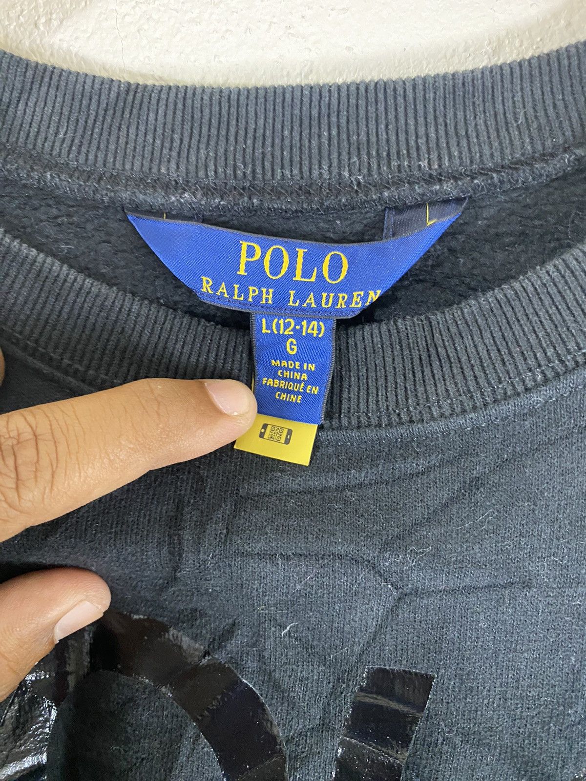 Japanese Brand × Polo Ralph Lauren Polo Ralph Lauren Sweatshirt Black Size US XS / EU 42 / 0 - 5 Thumbnail