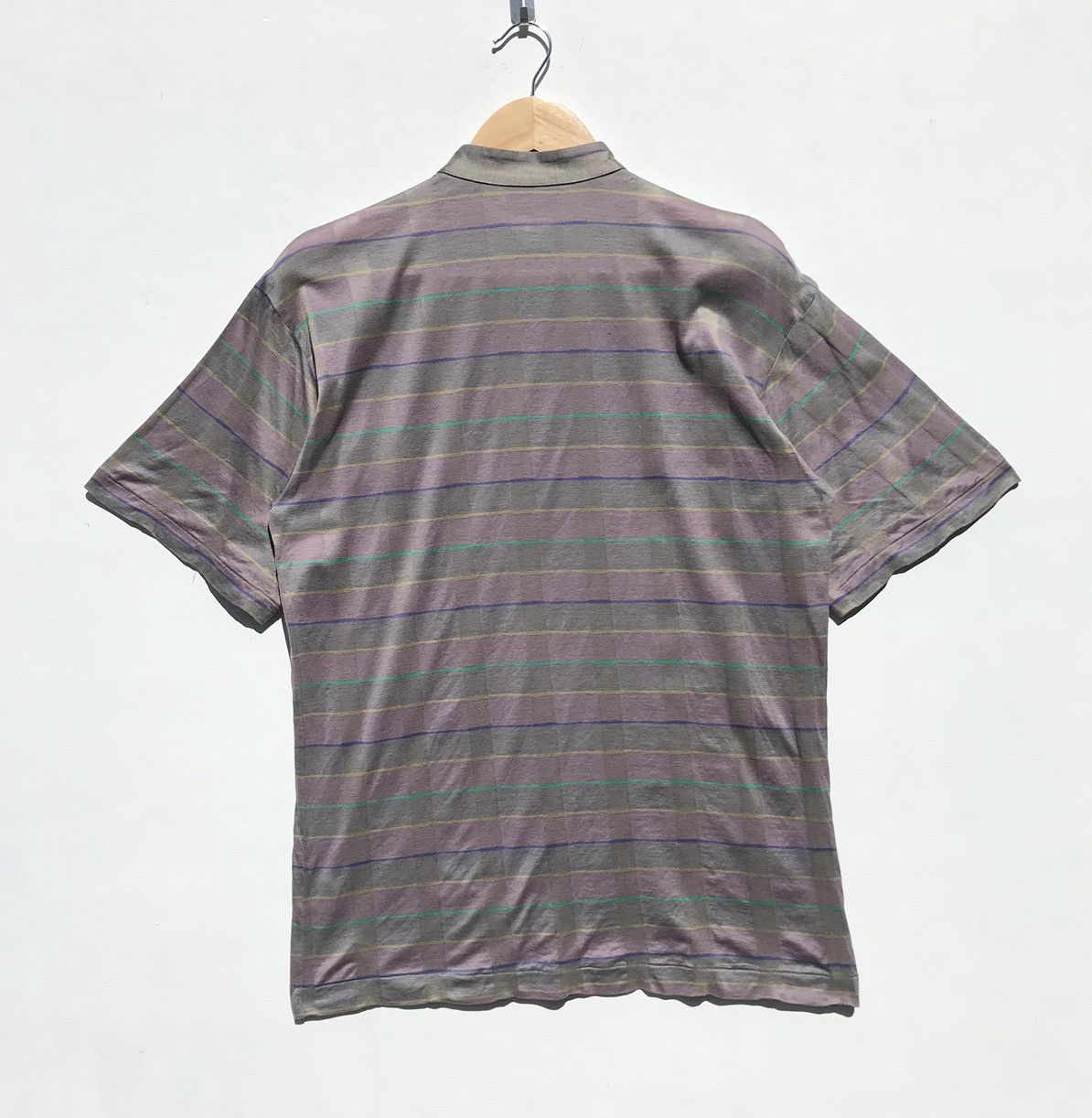 Vintage × Yves Saint Laurent Vintage Yves Saint Laurent Tricots Tee YSL Stripe Luxury Size US M / EU 48-50 / 2 - 2 Thumbnail