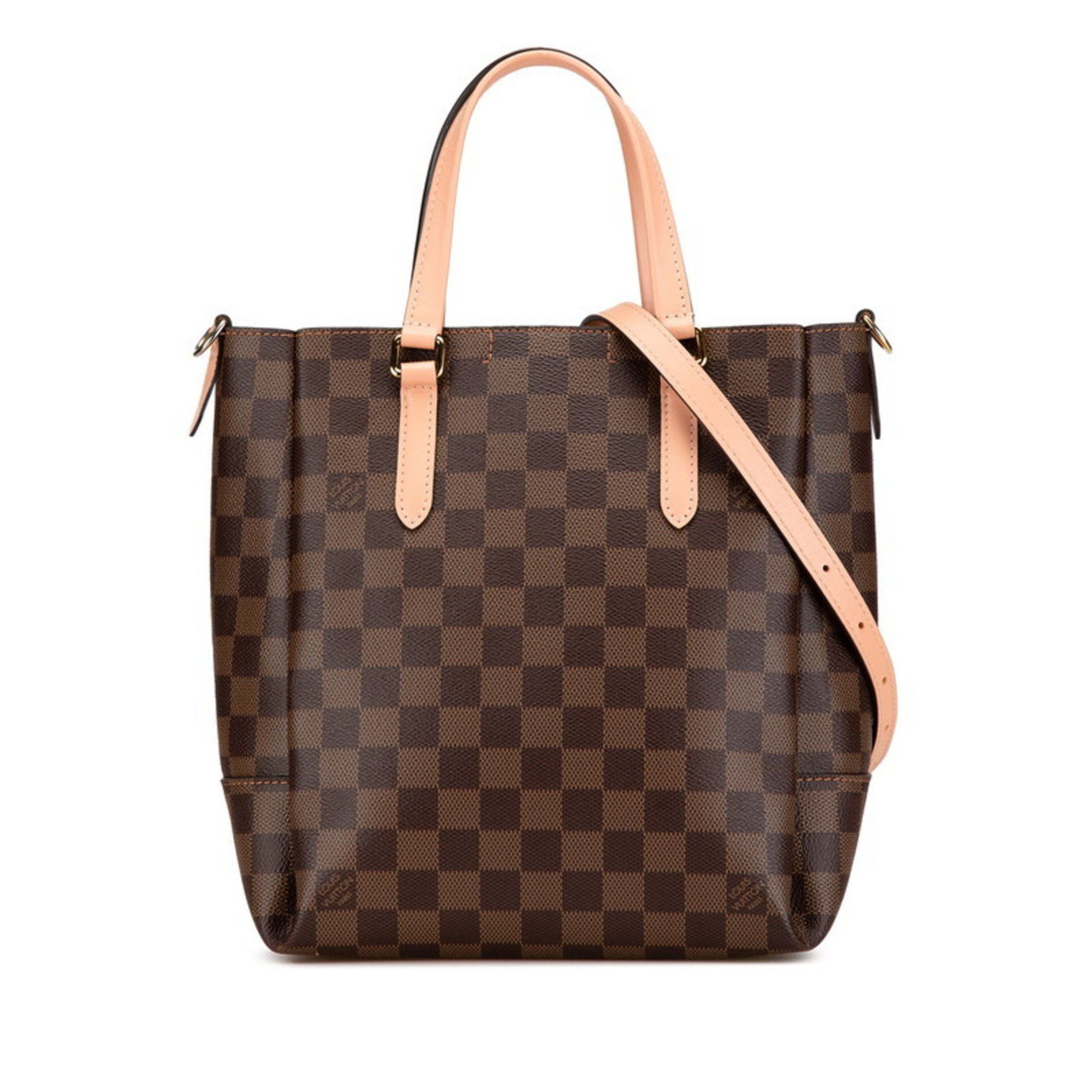 Louis Vuitton Louis Vuitton Damier Belmont BB Tote Bag Shoulder N60297 Brown Pink PVC Leather Women's LOUIS VUITTON Size ONE SIZE - 1 Thumbnail
