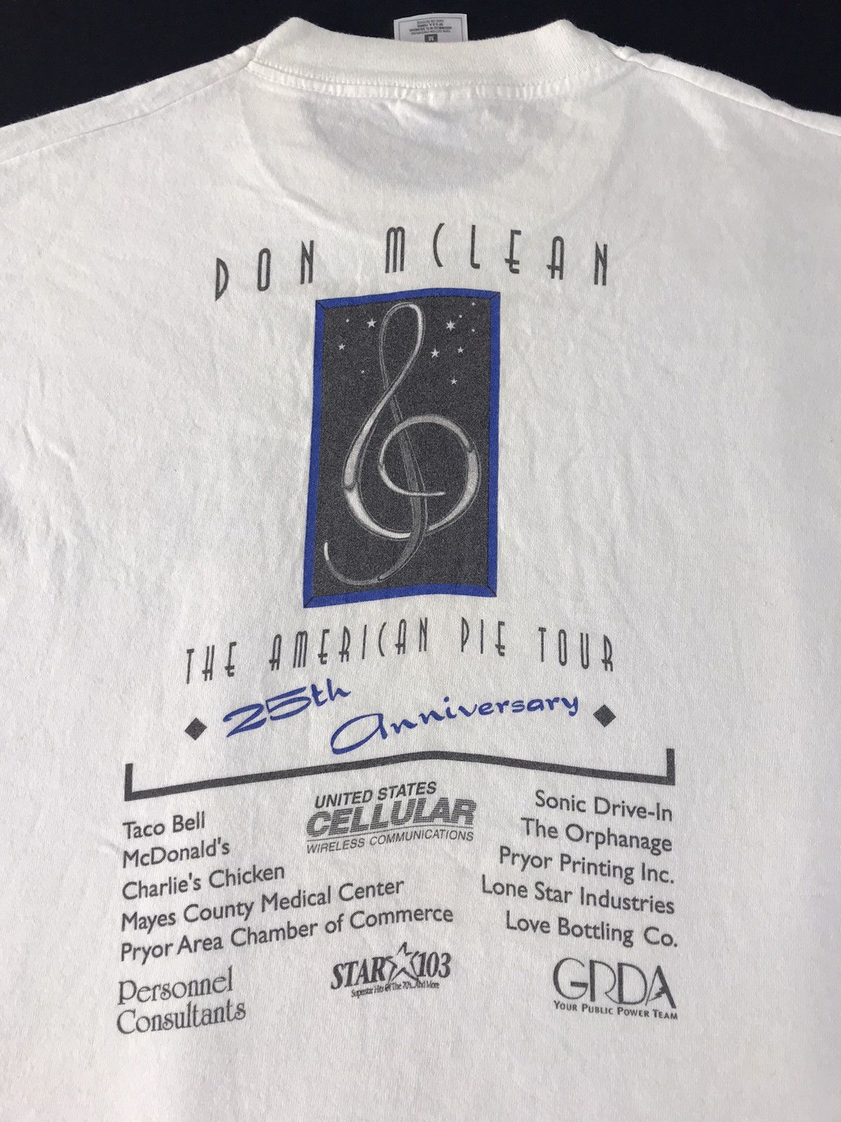 Vintage 90s 1997 Don Mclean The American Pie Tour Fun Fest ‘97 Tee Size US M / EU 48-50 / 2 - 5 Thumbnail
