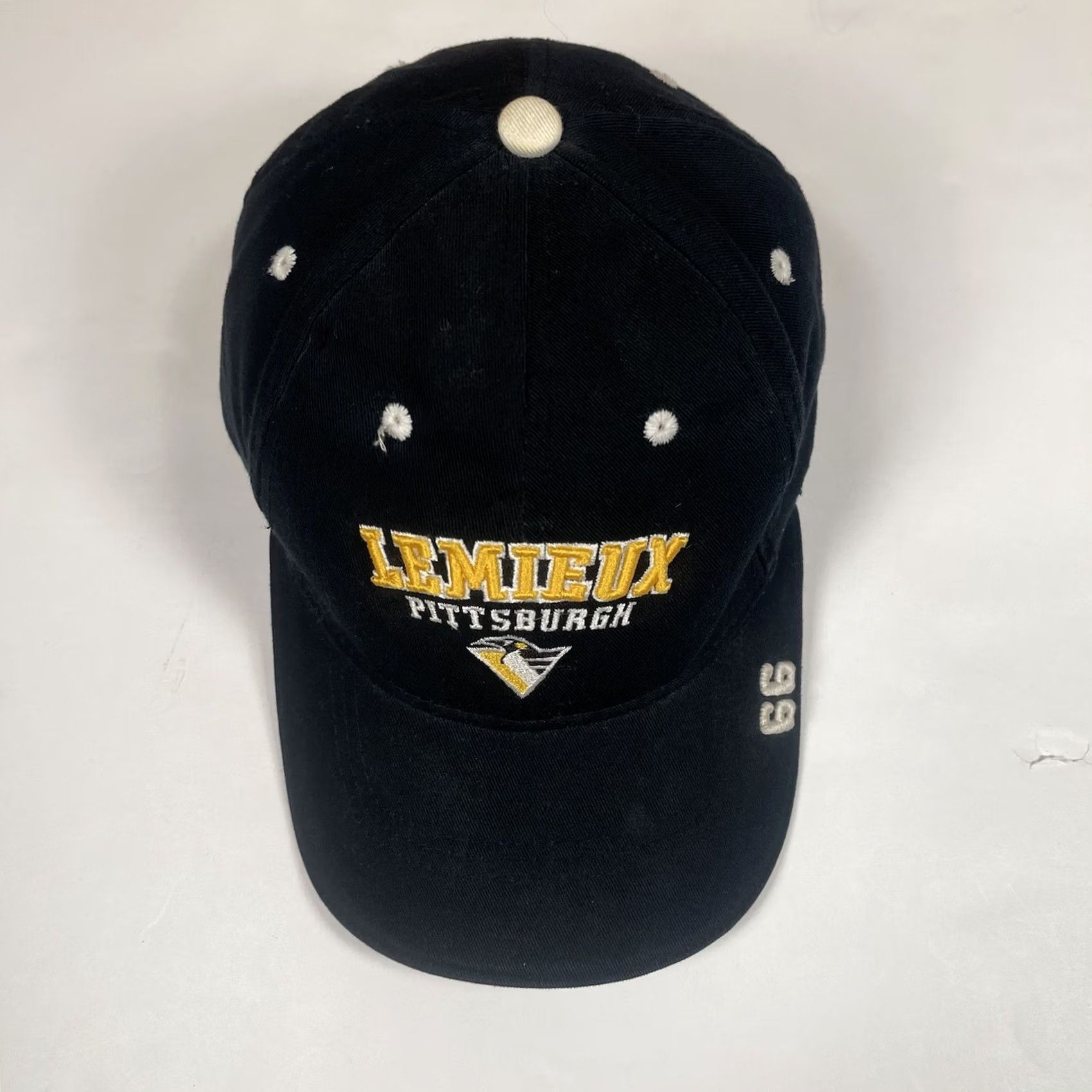 Drew Drew Pearson DP Lemieux 66 Pittsburgh Penguins Baseball Cap Hat Adult Adjustable Size ONE SIZE - 2 Thumbnail