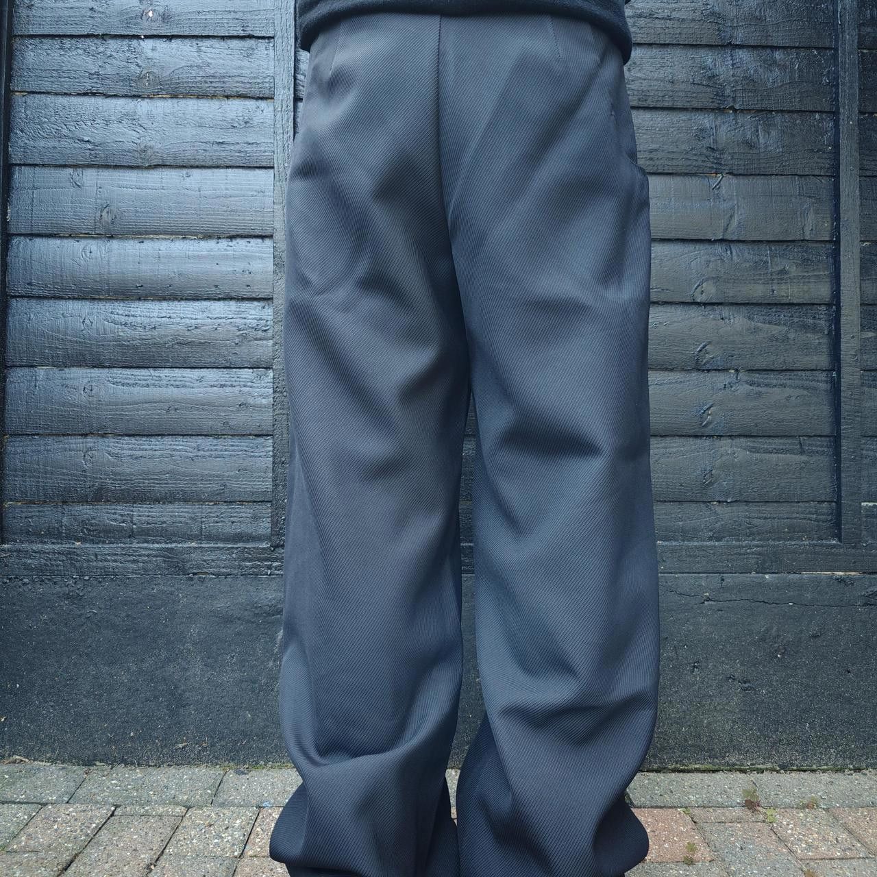 Other Black Wave Panelled Wide Leg Trousers Size US 32 / EU 48 - 5 Thumbnail