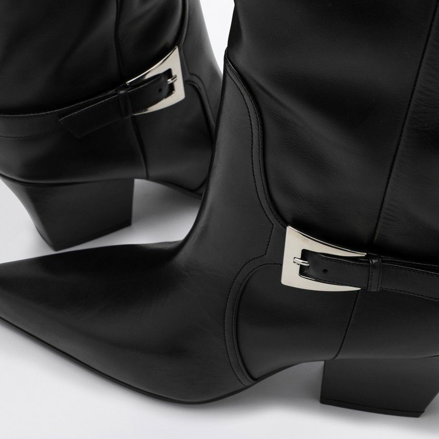 Paris Texas o1d2blof0924 Leather High Boots in Black Size US 6 / IT 36 - 5 Thumbnail