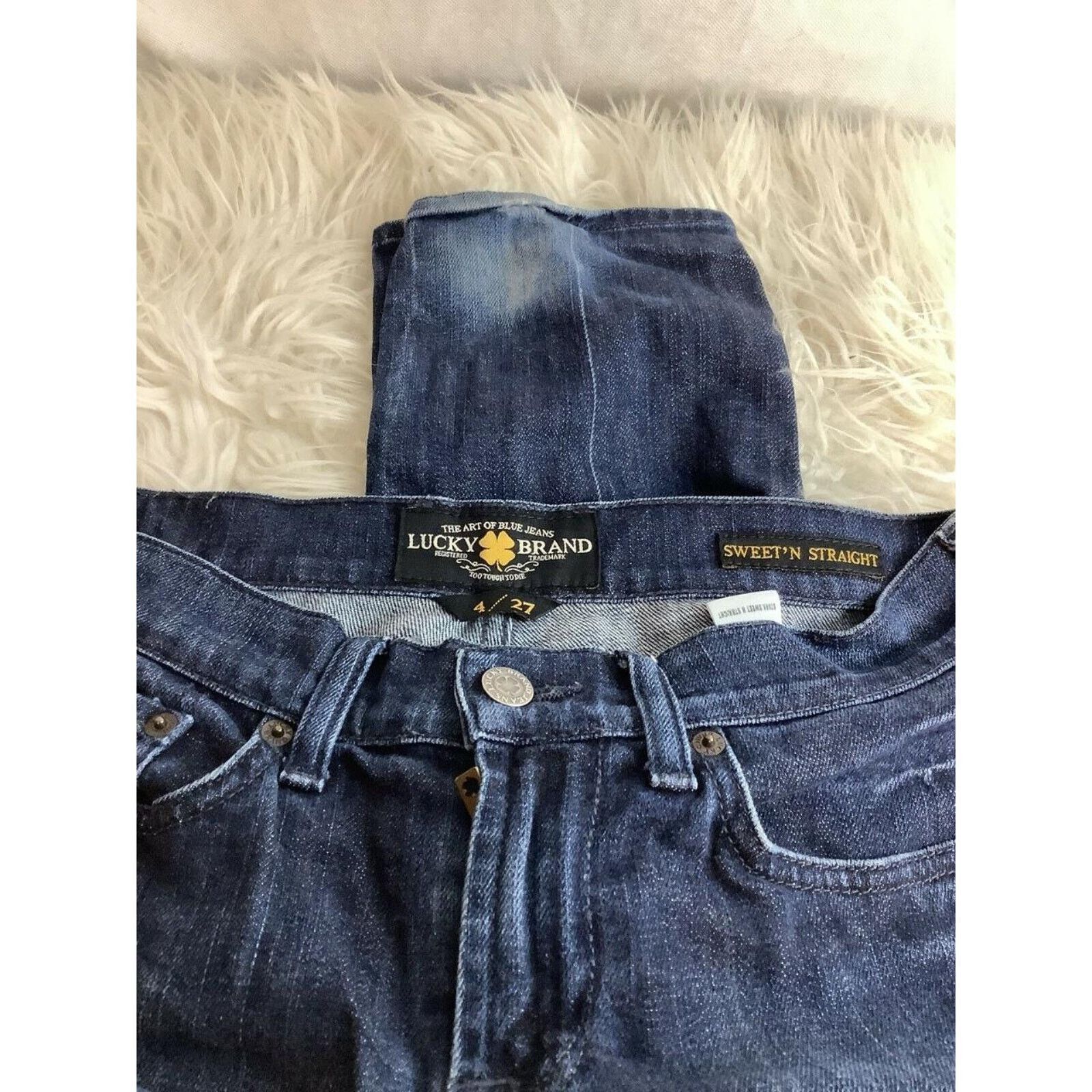 Lucky Brand Lucky Brand Sweet’n Straight Blue 27 Mid Rise Straight Leg Size 27" / US 4 / IT 40 - 5 Thumbnail