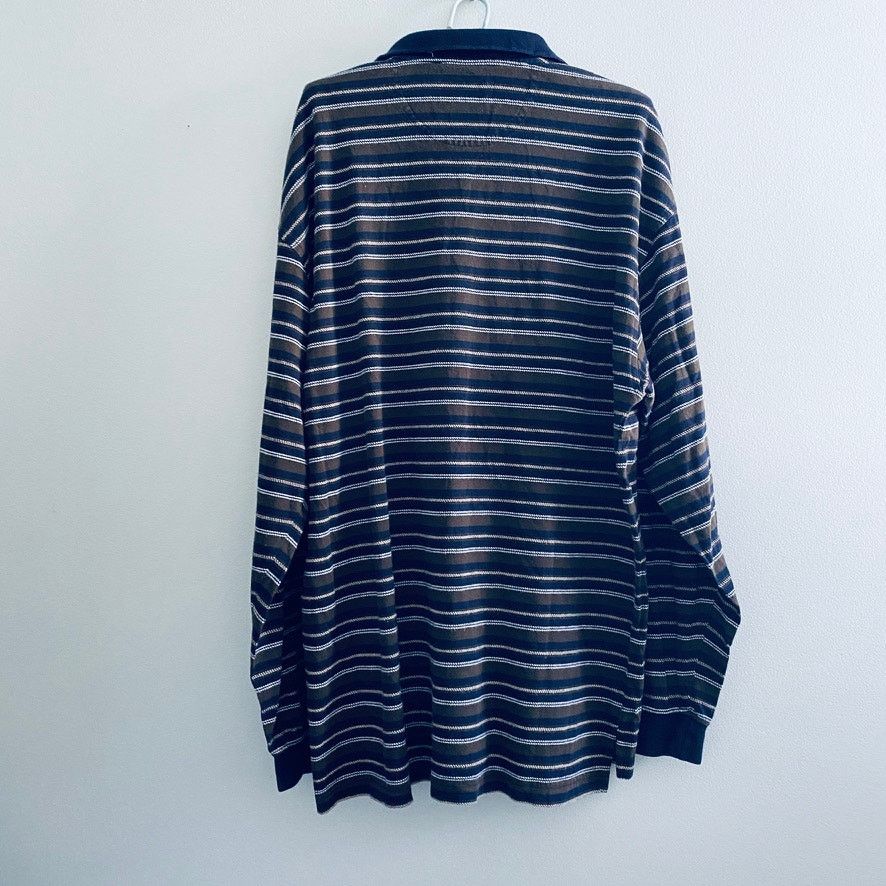 Izod Vintage Izod striped long sleeve polo Size US L / EU 52-54 / 3 - 3 Thumbnail